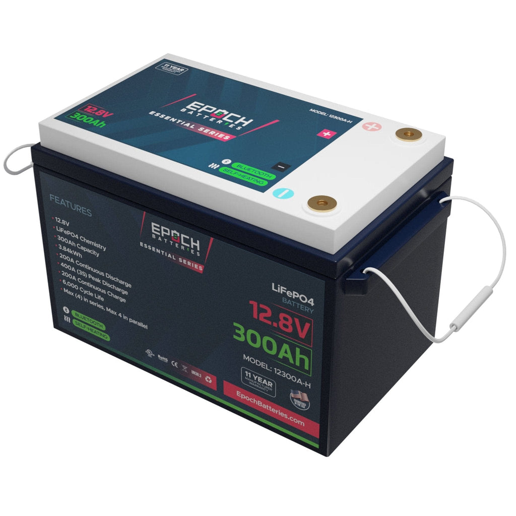 Epoch Batteries | 12V 300Ah | Heated & Bluetooth | LiFePO4 Battery - Epoch Essentials