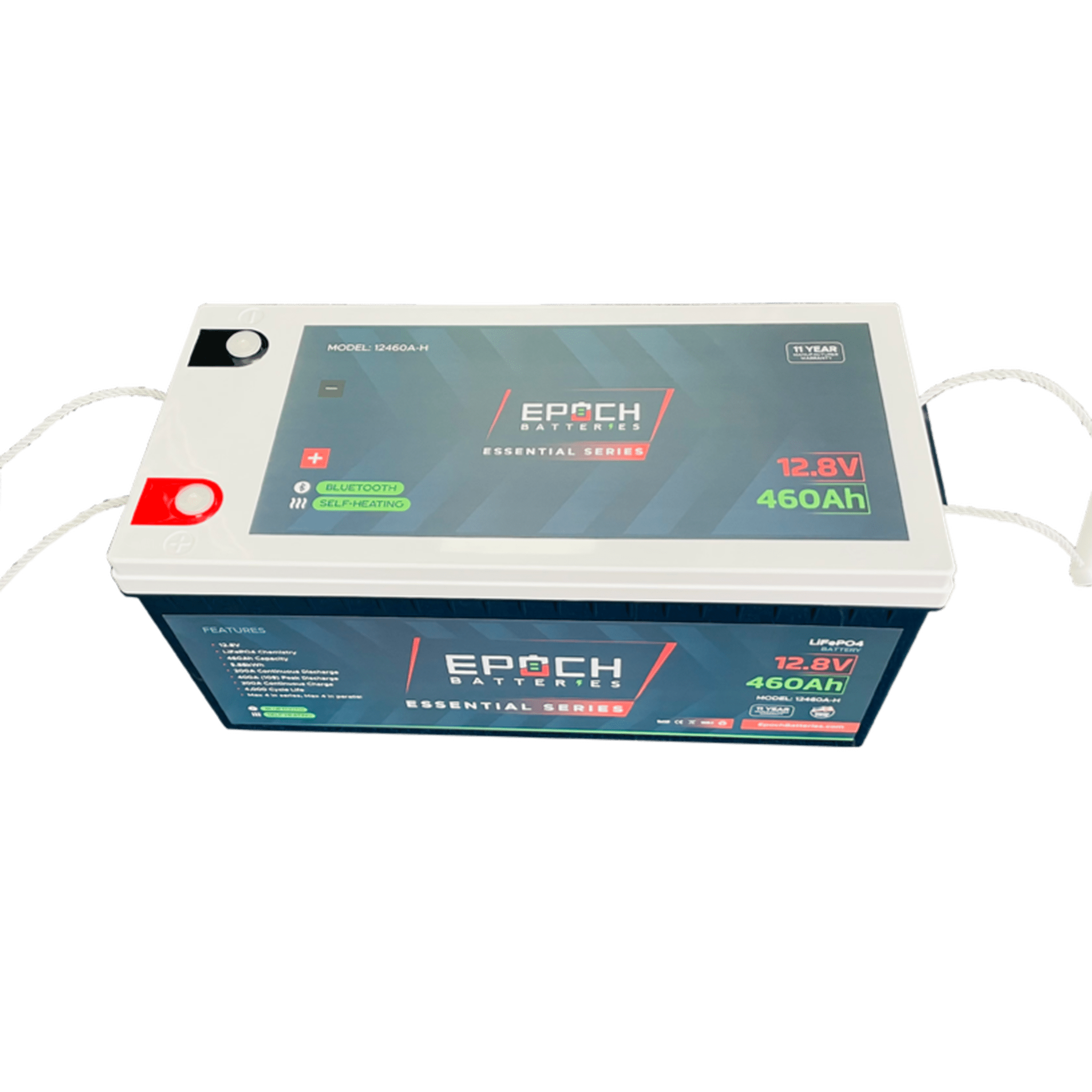 Epoch Batteries | Essentials Series | 12V 460Ah | Heated & Bluetooth LiFePO4 Battery