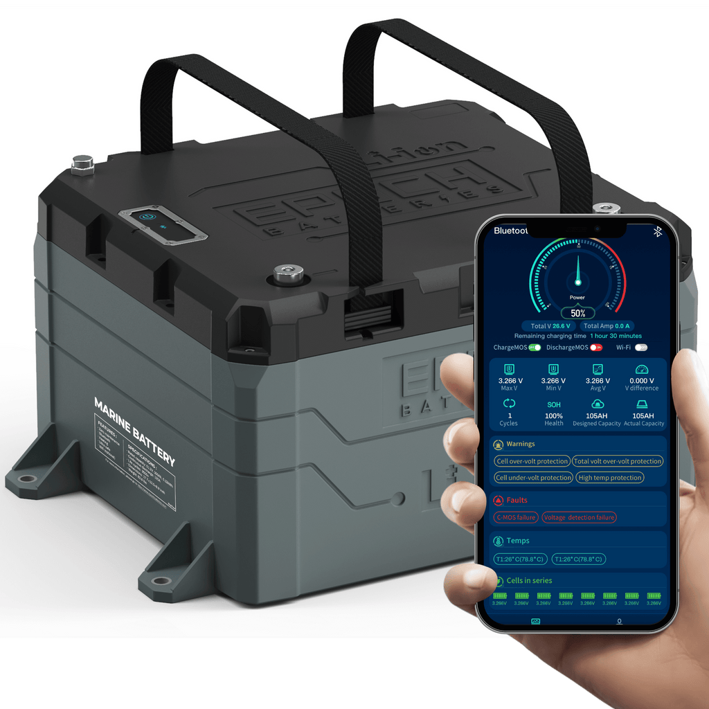 Epoch Batteries | 48V 100Ah | Heated & Bluetooth | LiFePO4 Battery