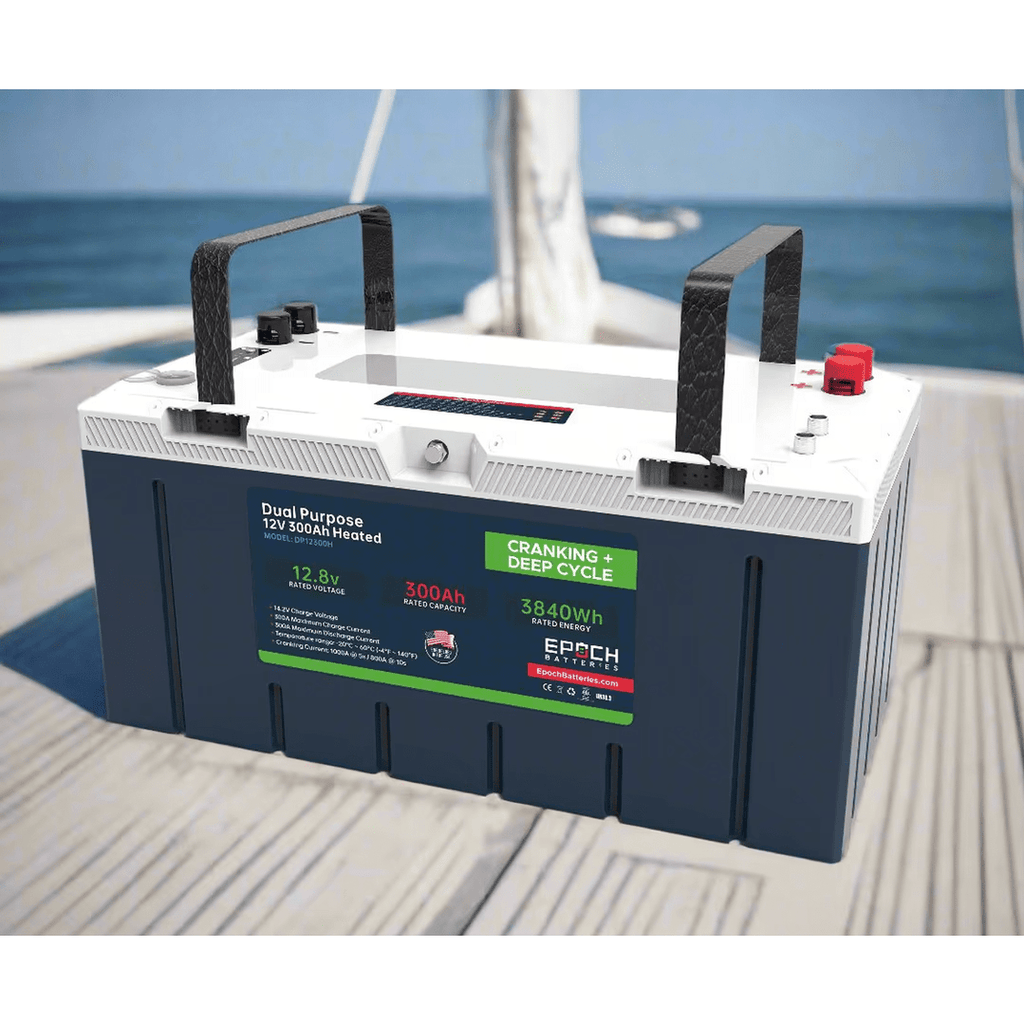Epoch Batteries | 12V 300Ah - Group 8D - Cranking & Deep Cycle Lithium Battery (Dual Purpose)