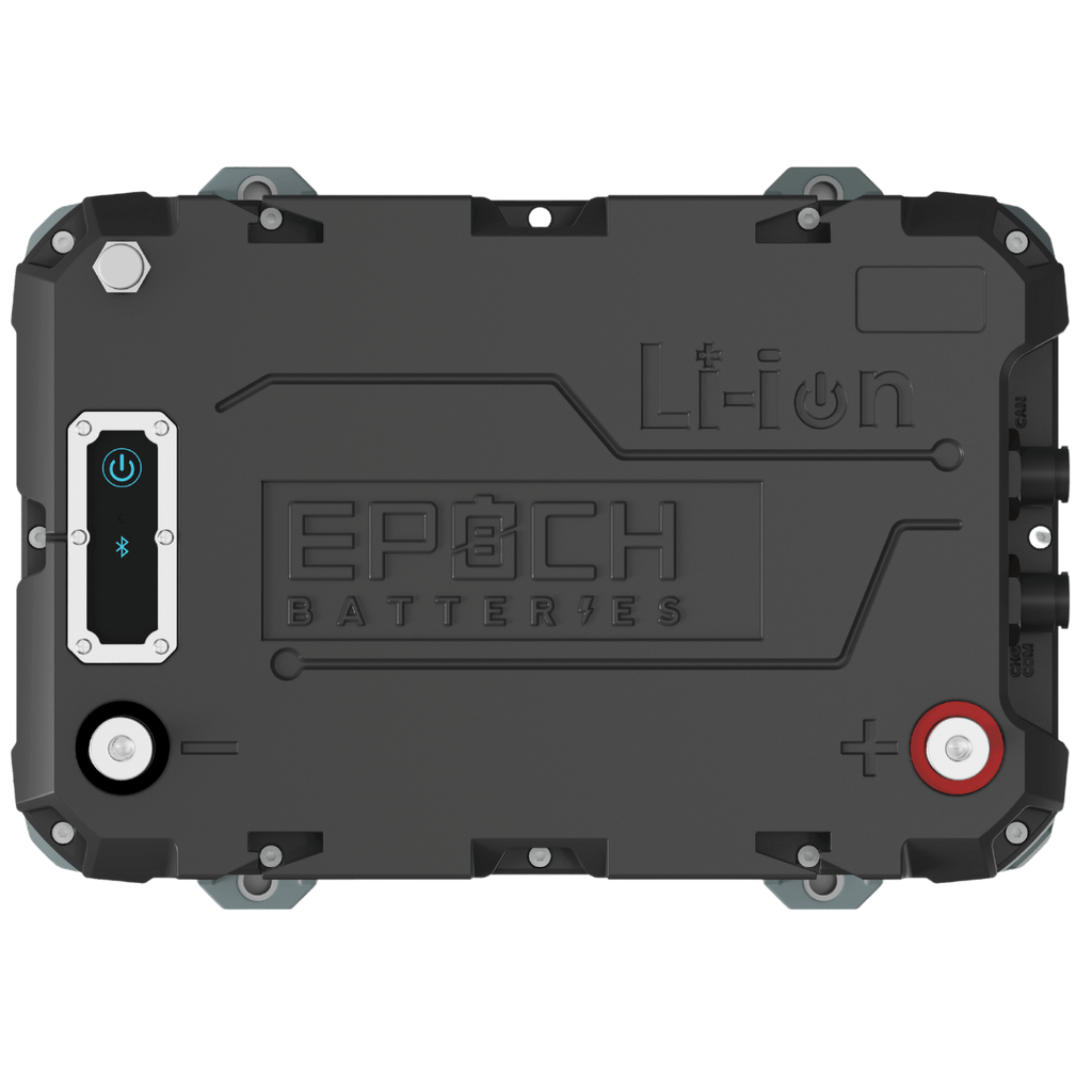 Epoch Batteries | 24V 100Ah LiFePO4 Lithium Battery Bluetooth, Heating, Waterproof
