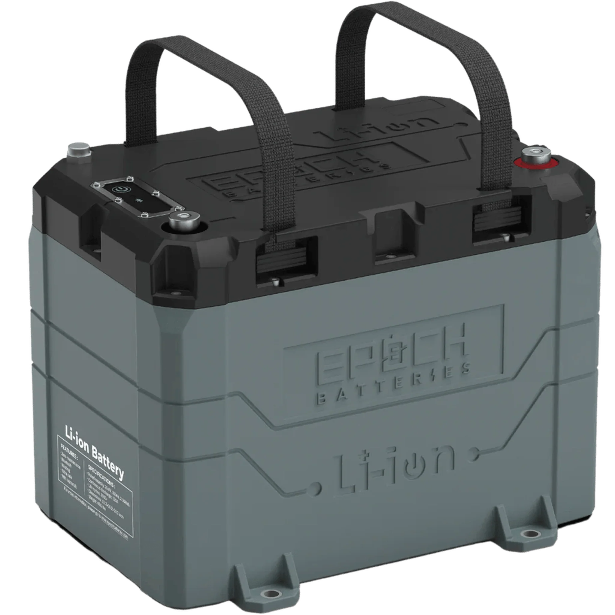 Epoch Batteries | 24V 50Ah LiFePO4 Lithium Battery - Bluetooth, Heating, Waterproof