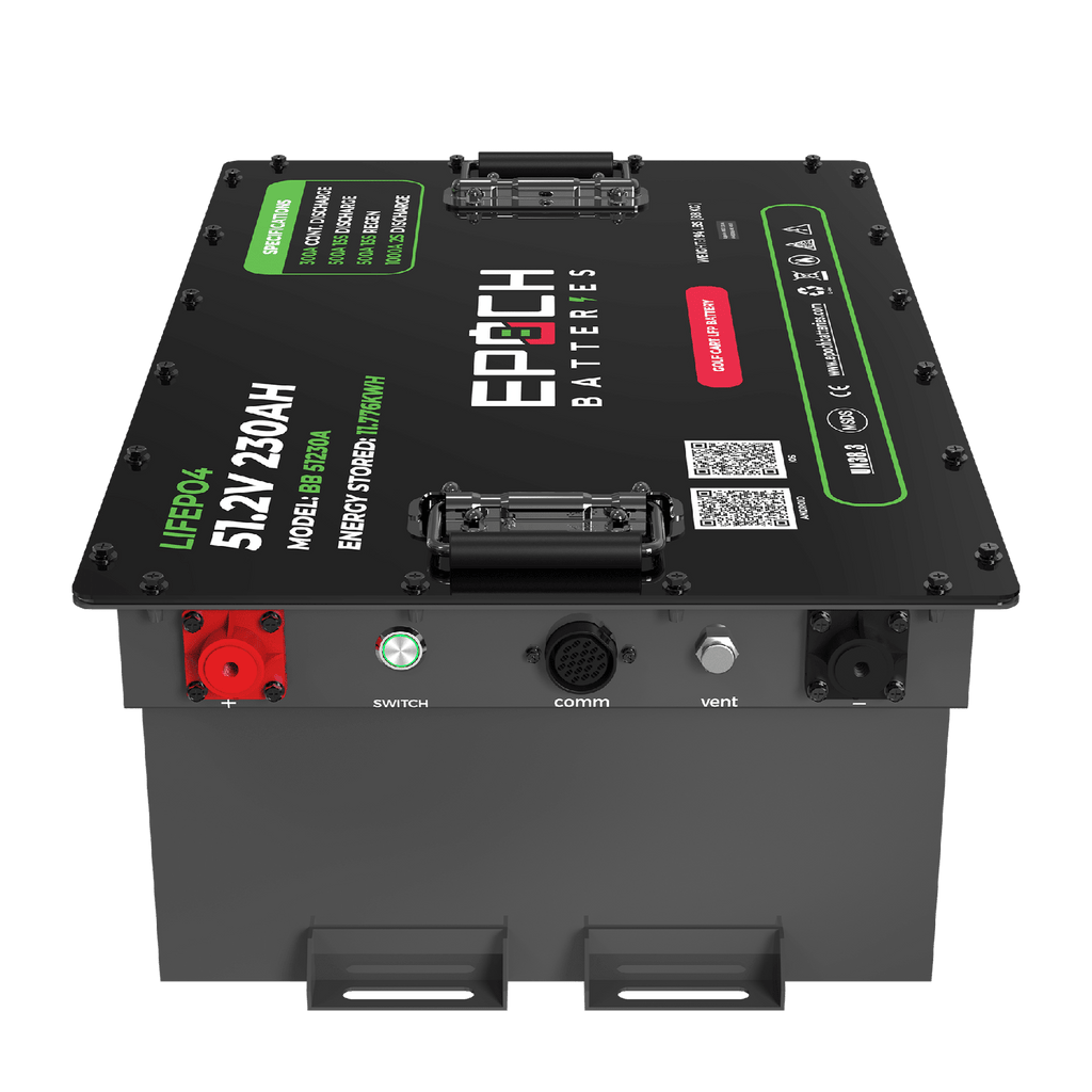 Epoch Batteries | 48V 230Ah LiMax Series LiFePO4 Golf Cart Battery Complete Kit