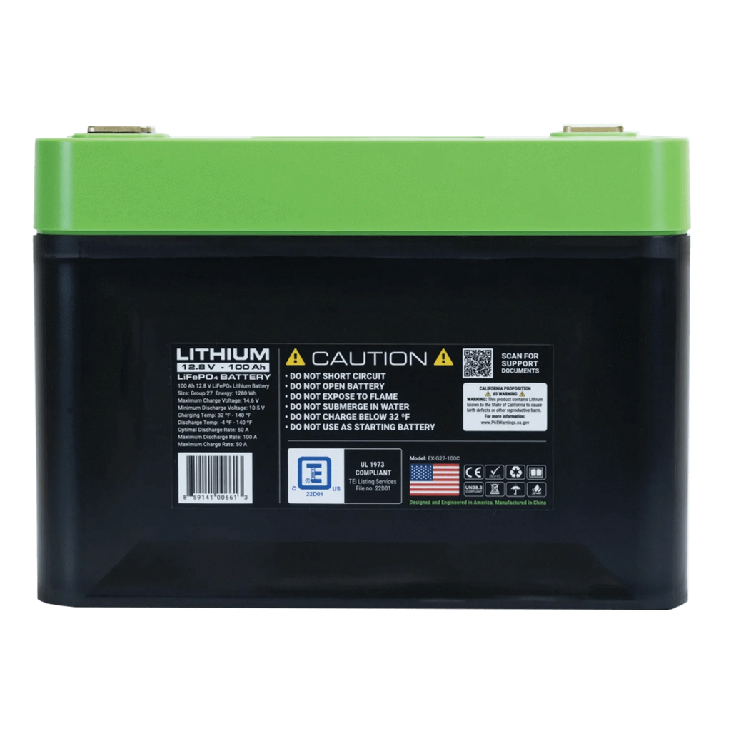 Expion360 |  12V 100Ah Group 27 Lithium Battery