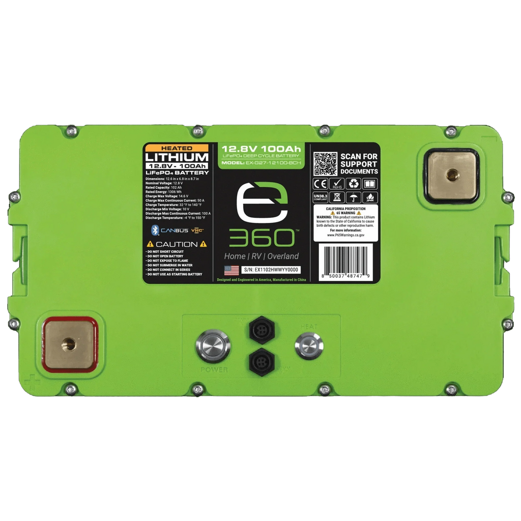 Expion360 |  12V 100Ah Group 27 SmartTalk™ & VHC™ Lithium Battery
