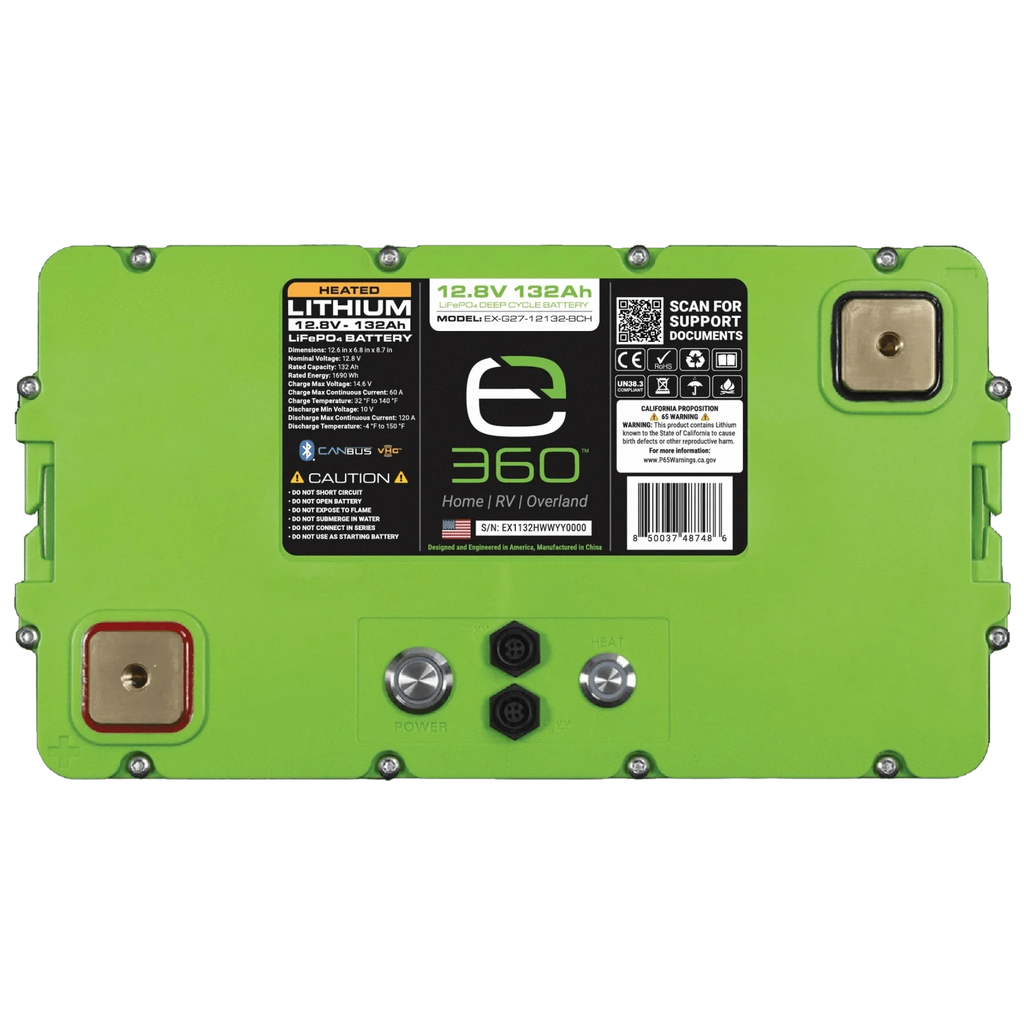 Expion360 | 12V 132Ah Group 27 SmartTalk™ & VHC™ Lithium Battery