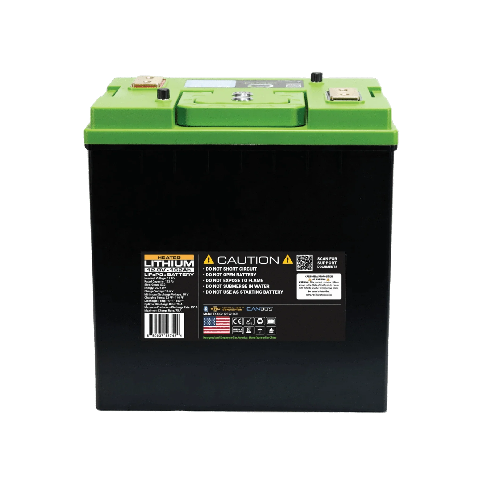 Expion360 | 12V 162Ah GC2 SmartTalk™ & VHC™ Lithium Battery