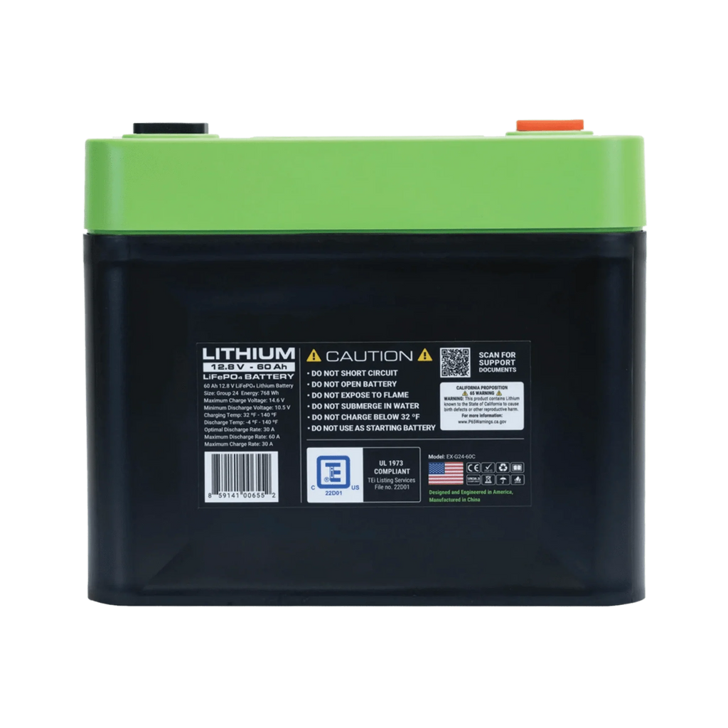 Expion360 | 12V 60Ah Group 24 Lithium Battery