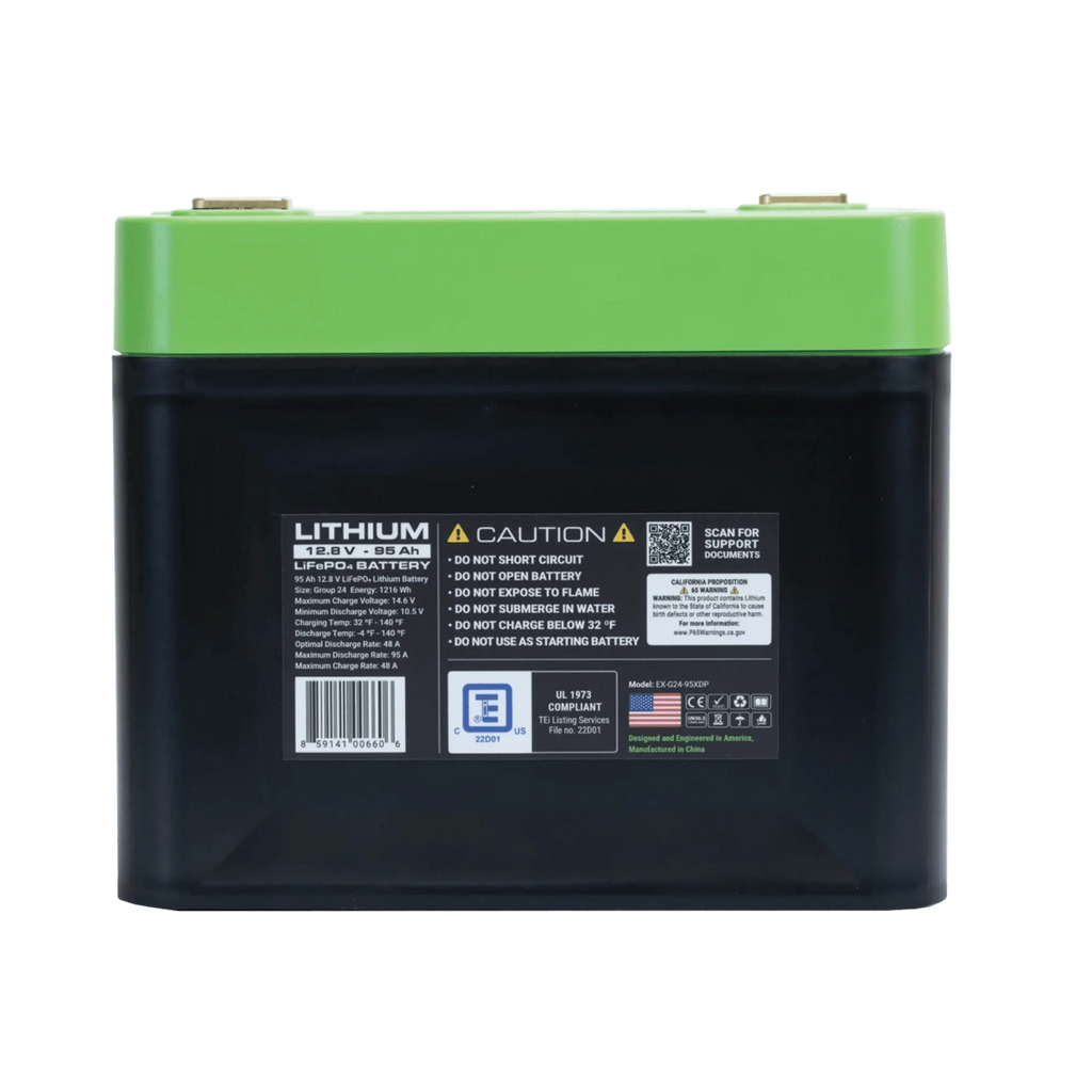 Expion360 | 12V 80Ah Group 24 Lithium Battery