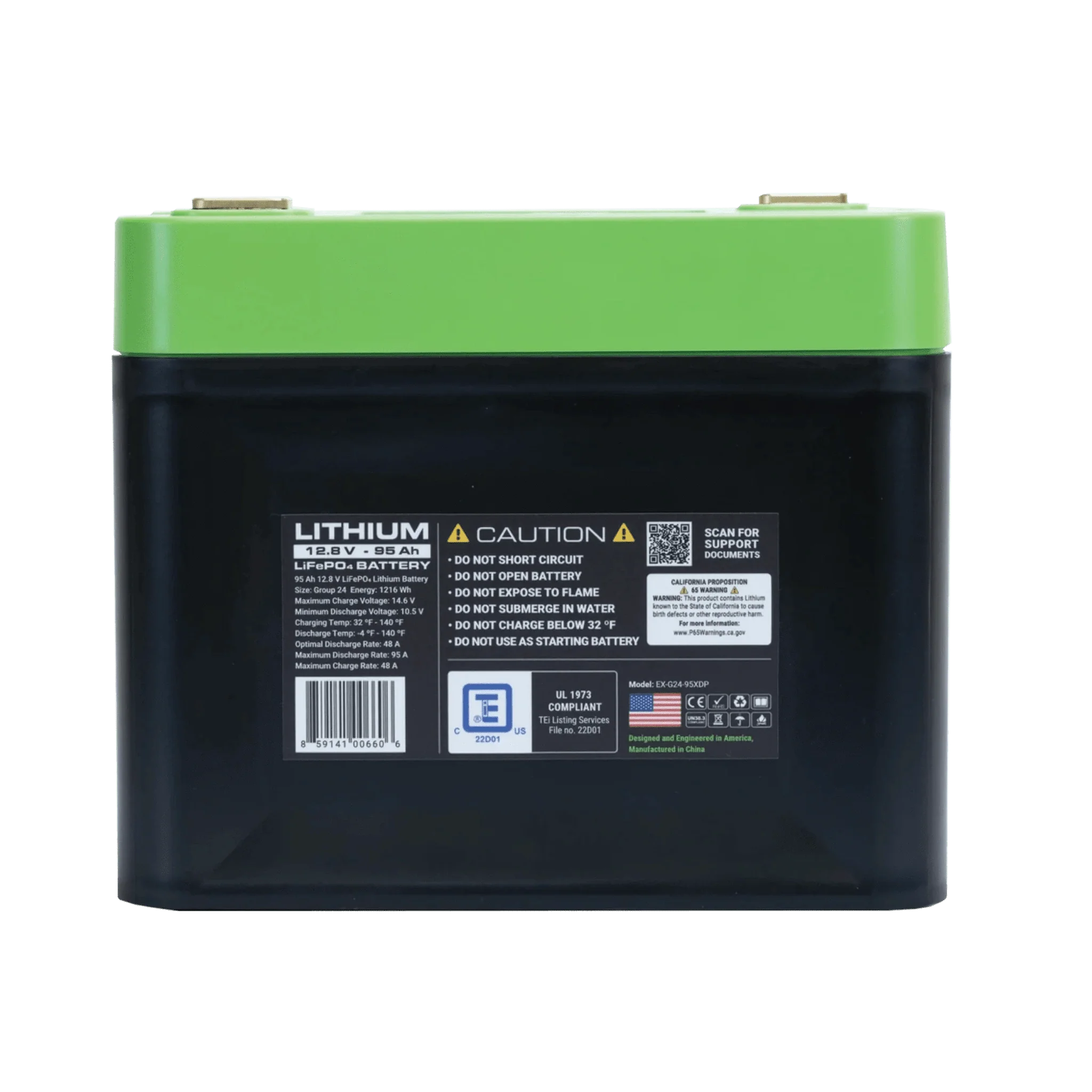 Expion360 | 12V 95Ah Group 24 Lithium Battery