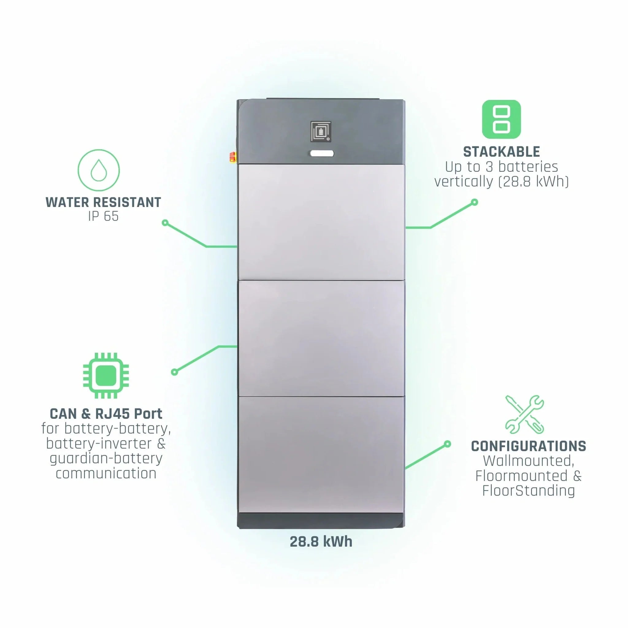 Fortress Power | eForce LFP Battery  (Outdoor Rated, Built-In heater)