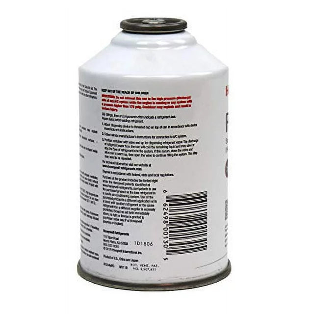 1234yf Refrigerant for MVAC use in a 8-Ounce Self-Sealing Container HONEYWELL