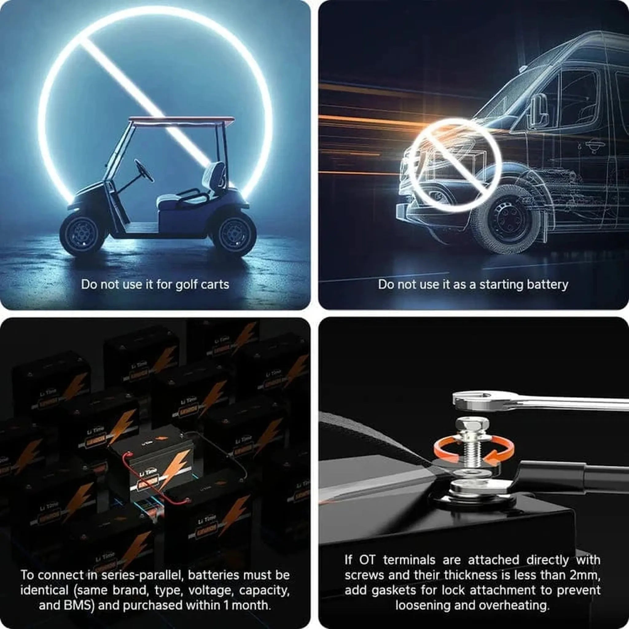 LiTime | 12V 460Ah LiFePO4 Lithium Group 8D Battery | Large Lithium Battery