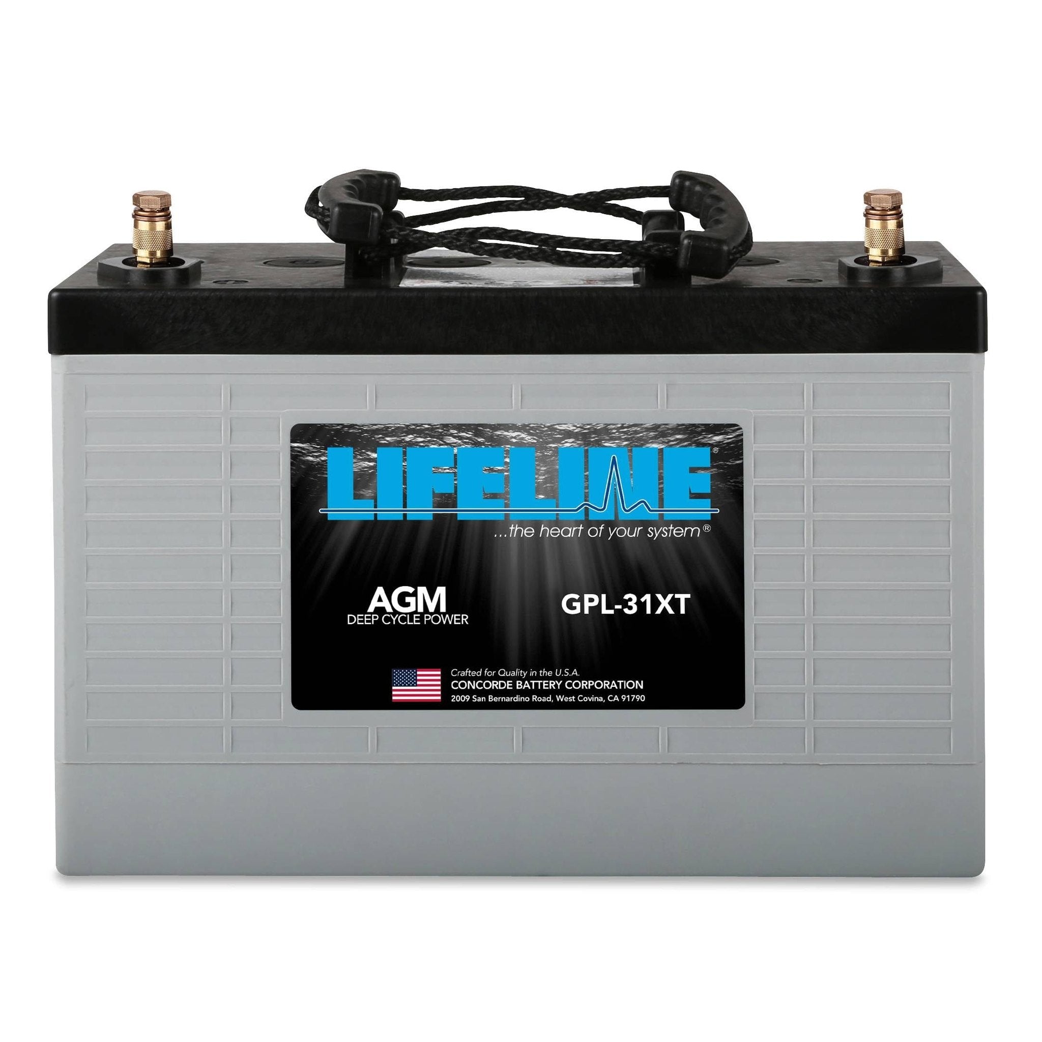 Lifeline | GPL-31XT | 12v 125Ah Deep Cycle Sealed AGM Marine and RV Battery