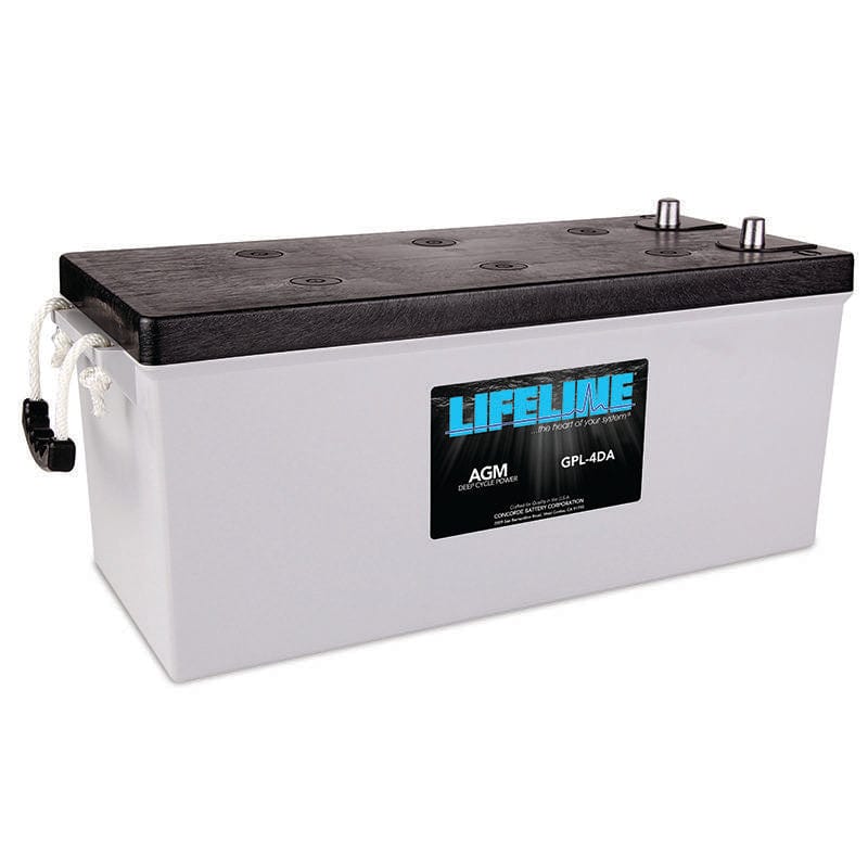 Lifeline | GPL-4DA | 12v 210Ah Deep Cycle Sealed AGM Marine and RV Battery
