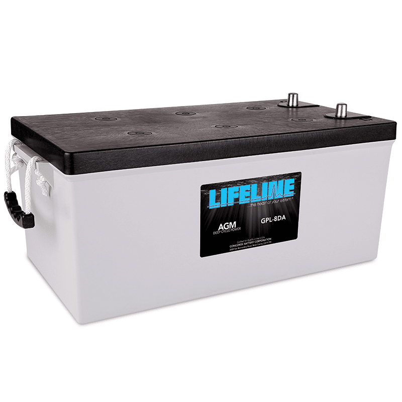 Lifeline | GPL-8DA | 12v 255Ah Deep Cycle Sealed AGM Marine and RV Battery