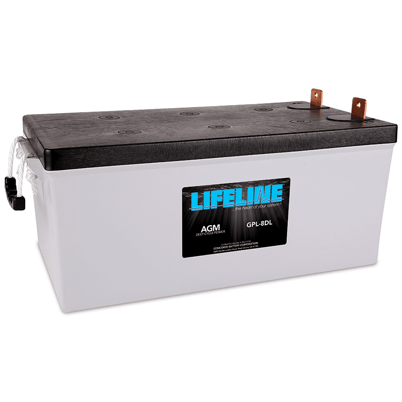 Lifeline | GPL-8DL | 12v 255Ah Deep Cycle Sealed AGM Marine and RV Battery