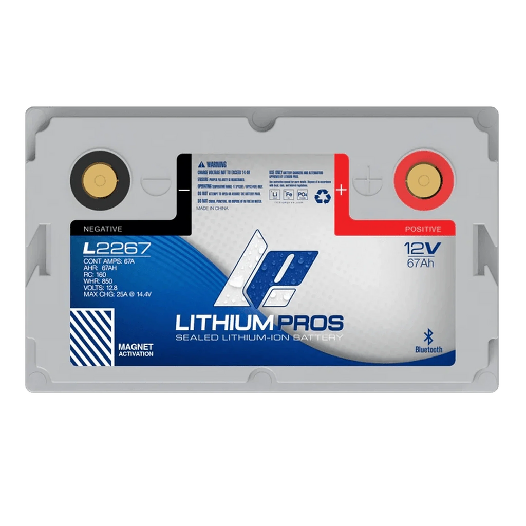 Lithium Pros | L2267 12V 67Ah Lithium Ion Bluetooth Battery