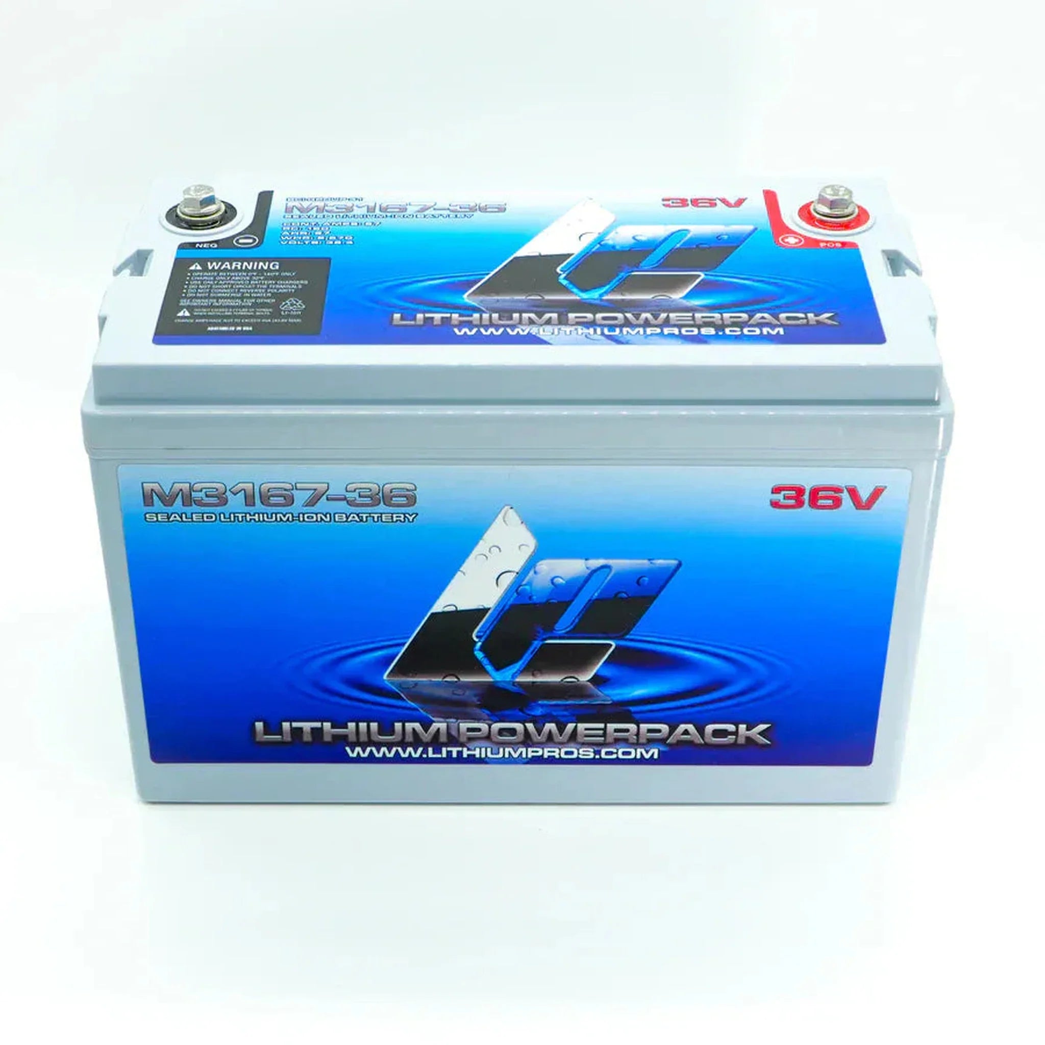 Lithium Pros | M3167-36 38.4V 67Ah Lithium Ion Trolling Battery