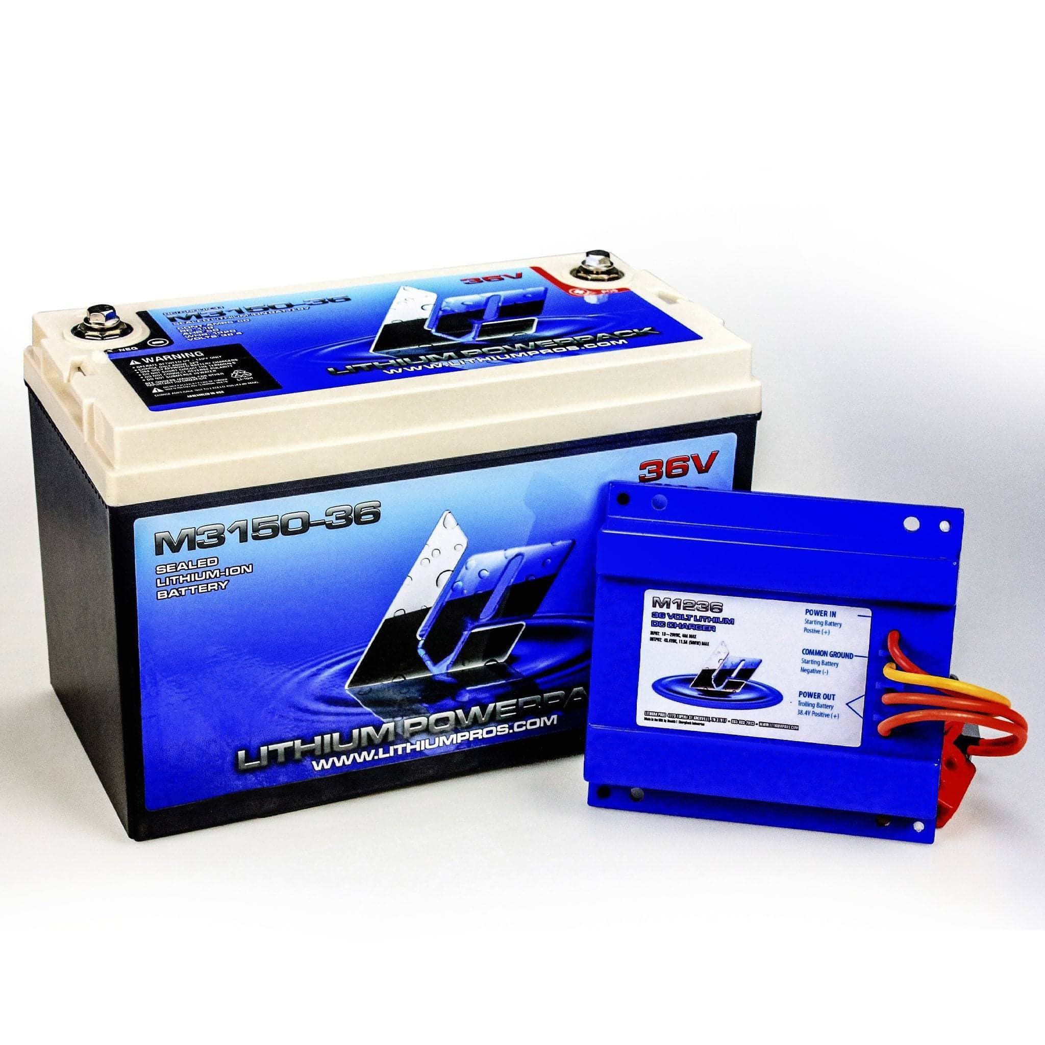 Lithium Pros | M3167-36 38.4V 67Ah Lithium Ion Trolling Battery