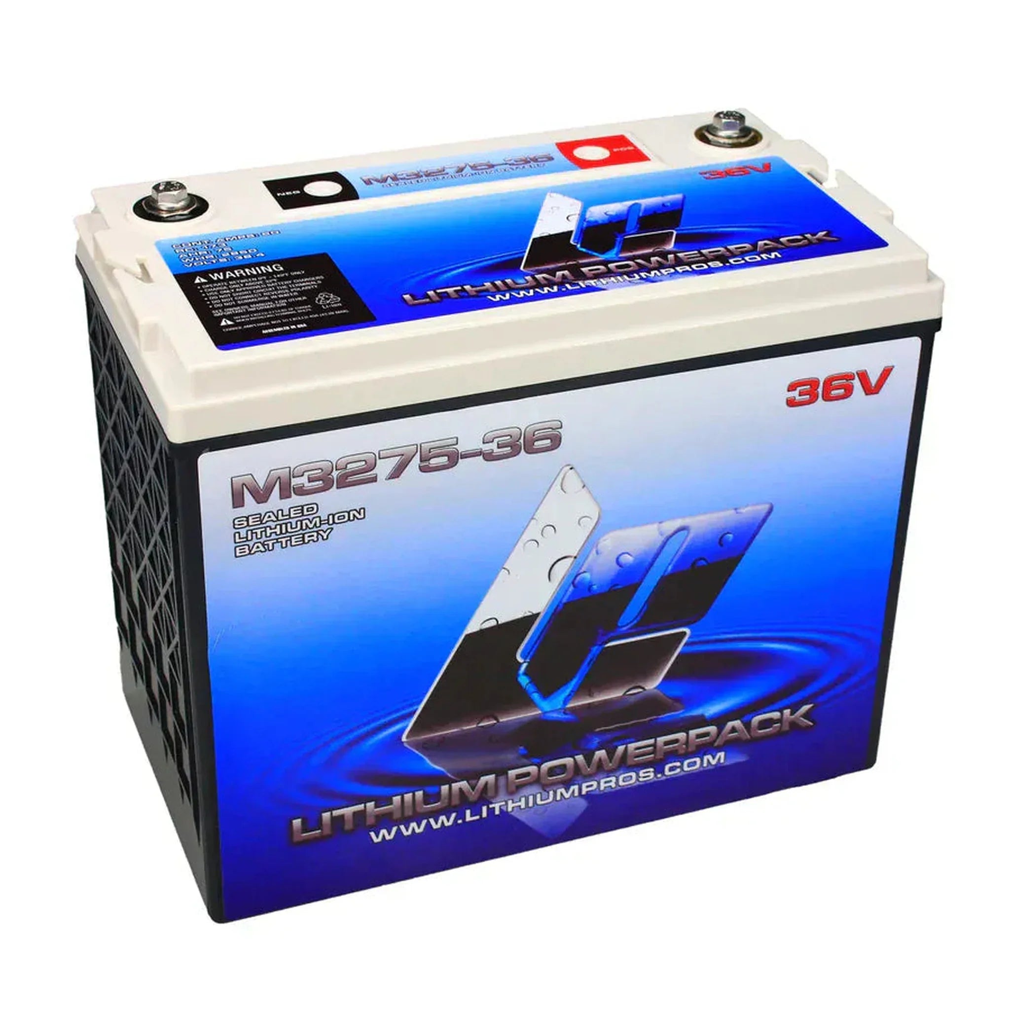 Lithium Pros | M3275-36 38.4V 75Ah Lithium Ion Trolling Battery
