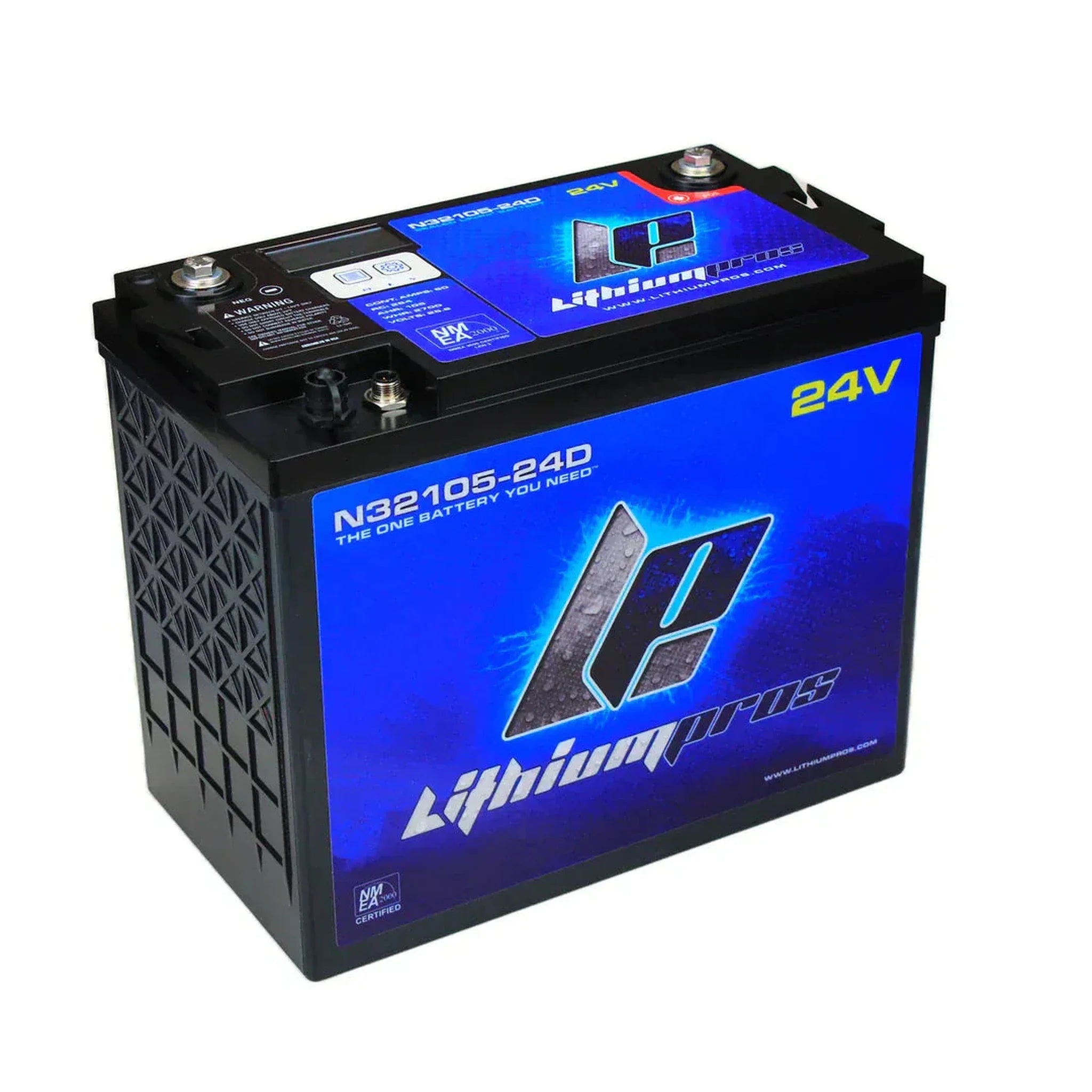 Lithium Pros | N32105-24 25.6V 105Ah Lithium Ion Trolling Battery