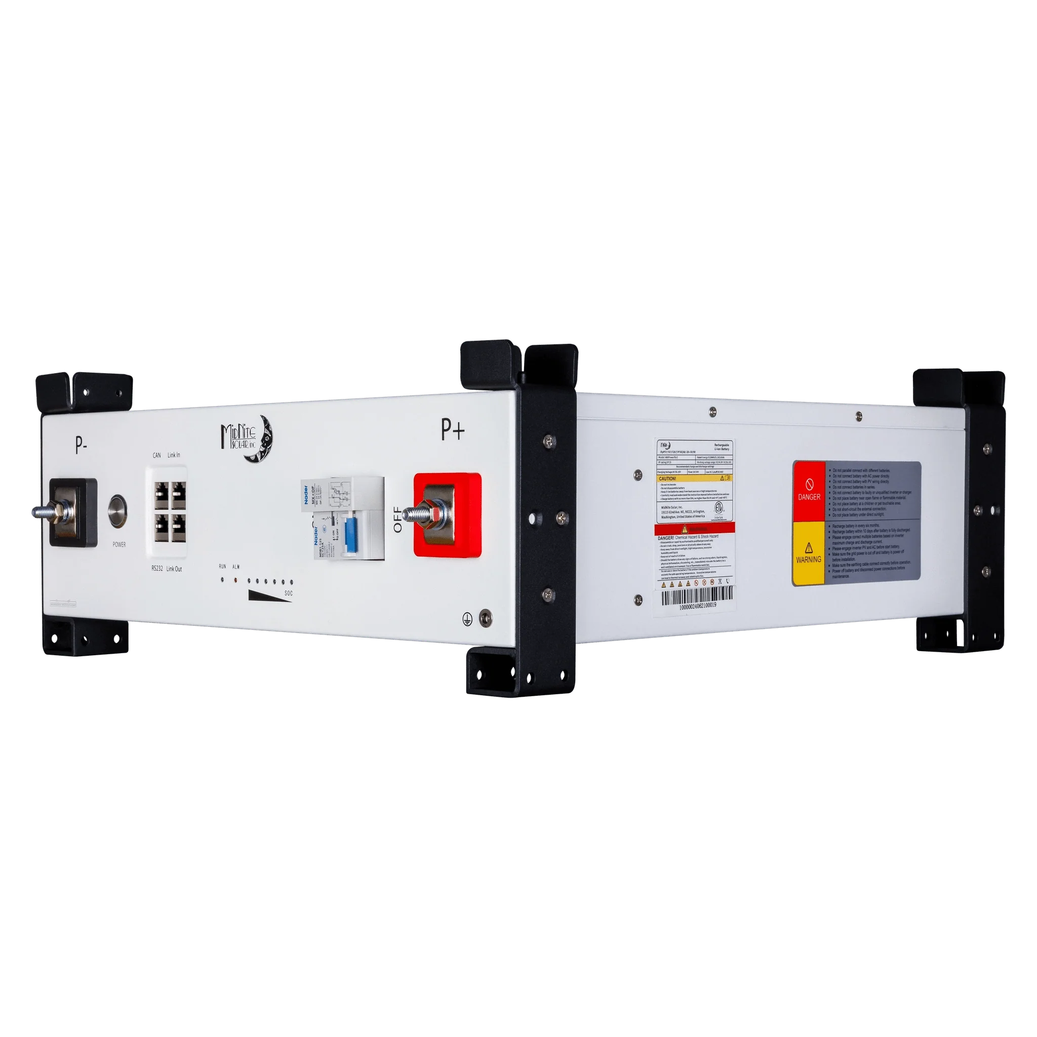 Midnite Solar | POWERFLO 5.1 kwh,48 Volt 100 AH, Rack Mount, Lithium Battery