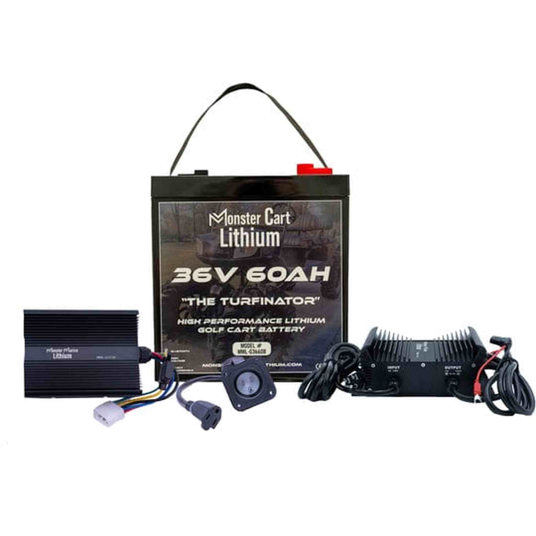 Monster Marine Lithium | 36V 60AH & charger - "THE TURFINATOR" - BLUETOOTH HIGH PERFORMANCE LITHIUM GOLF CART BATTERY - GC2 GROUP