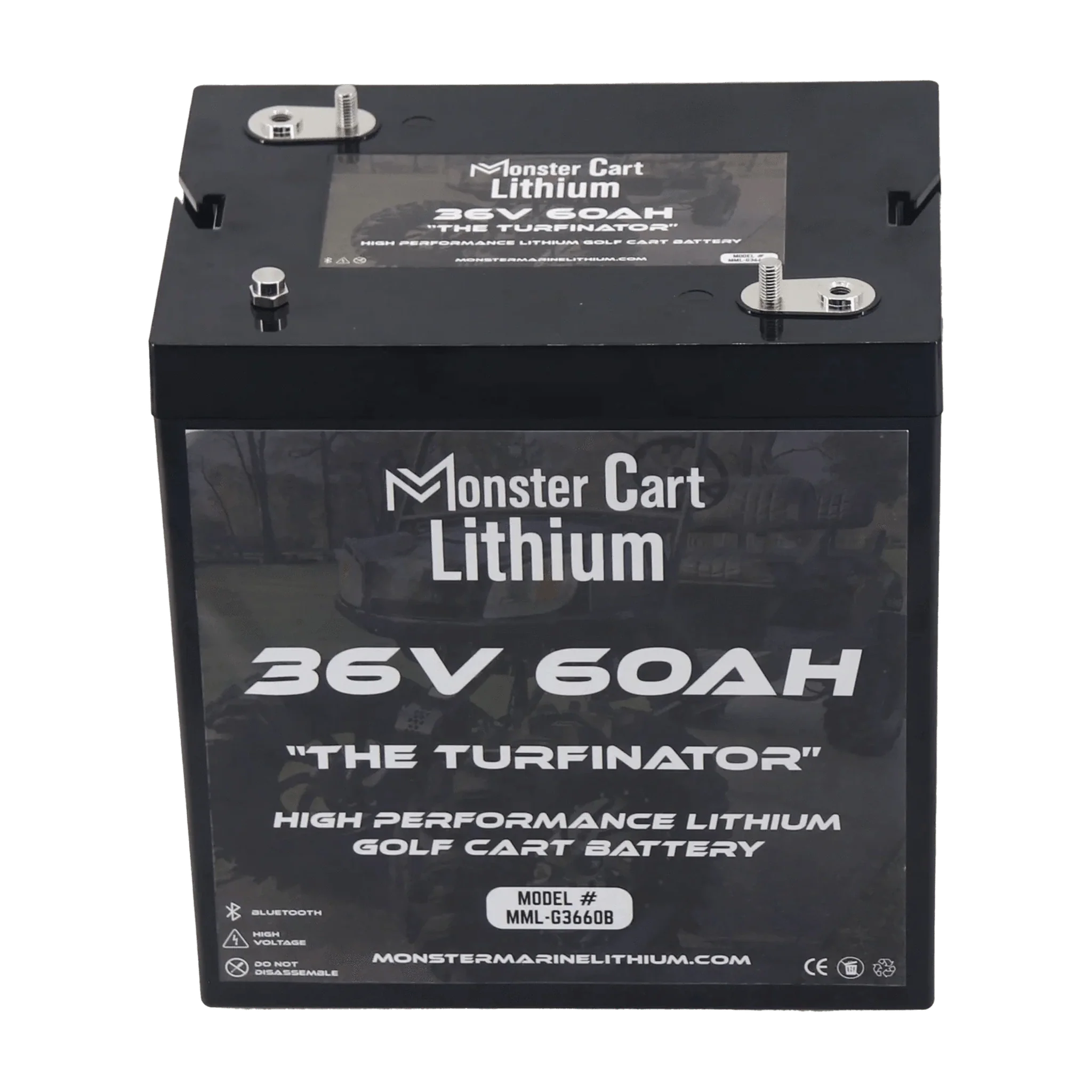 Monster Marine Lithium | 36V 60AH & charger - "THE TURFINATOR" - BLUETOOTH HIGH PERFORMANCE LITHIUM GOLF CART BATTERY - GC2 GROUP