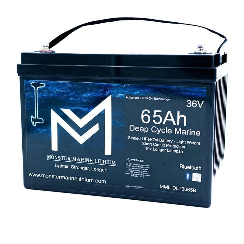Monster Marine Lithium | 36V 65Ah Bluetooth Lithium Trolling Battery