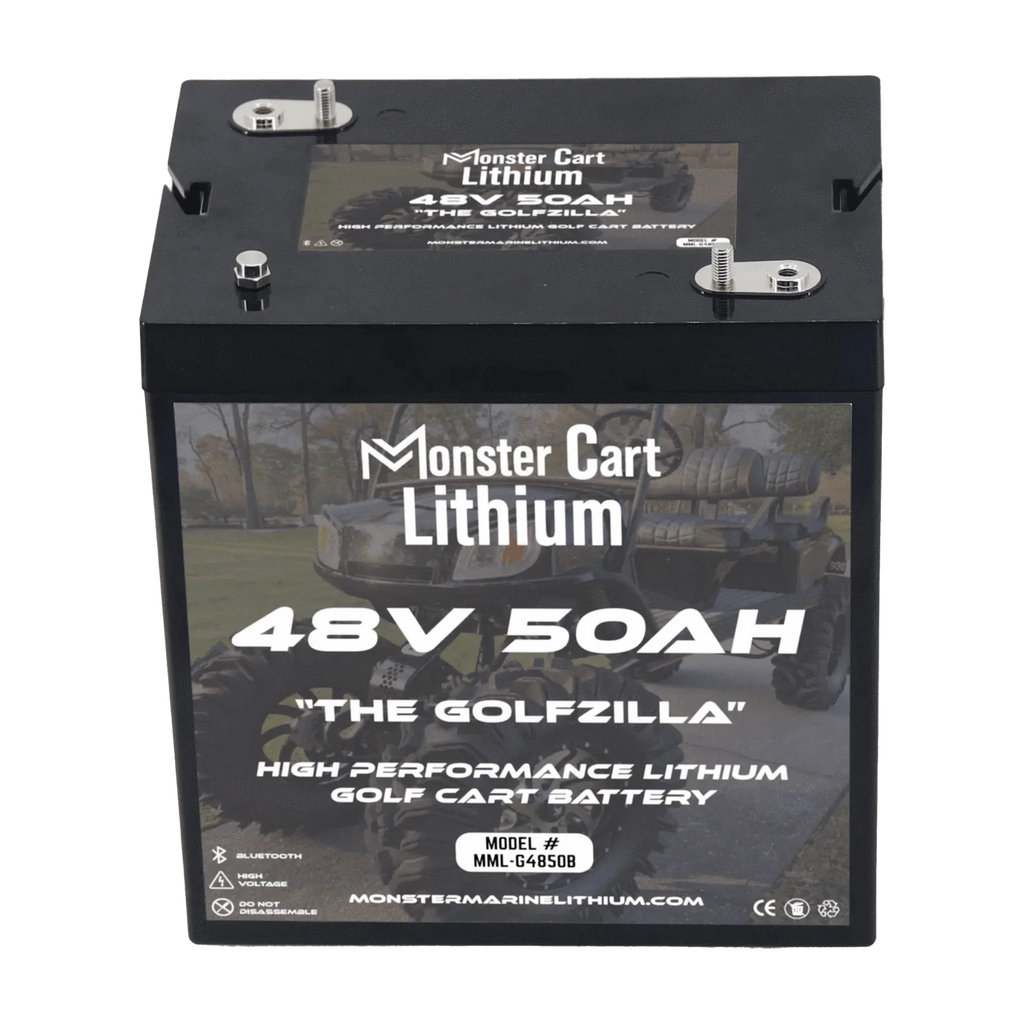 Monster Marine Lithium | 48V 50AH - "THE GOLFZILLA" - BLUETOOTH HIGH PERFORMANCE LITHIUM GOLF CART BATTERY - GC2 GROUP