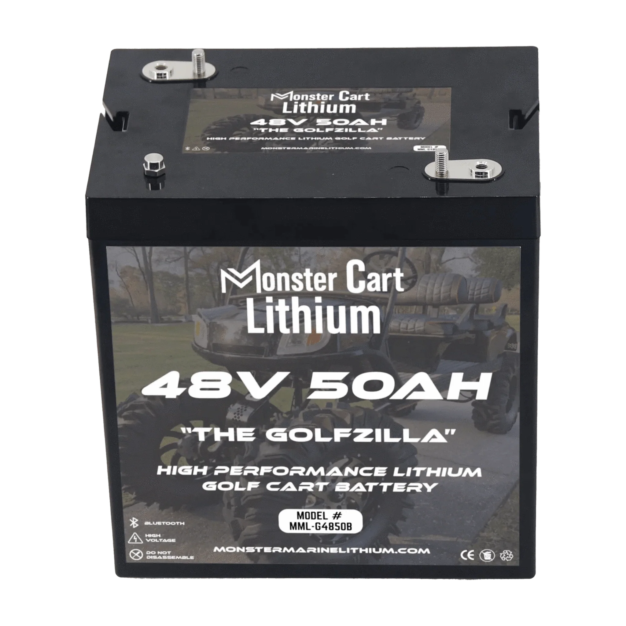 Monster Marine Lithium | 48V 50AH - "THE GOLFZILLA" - BLUETOOTH HIGH PERFORMANCE LITHIUM GOLF CART BATTERY - GC2 GROUP