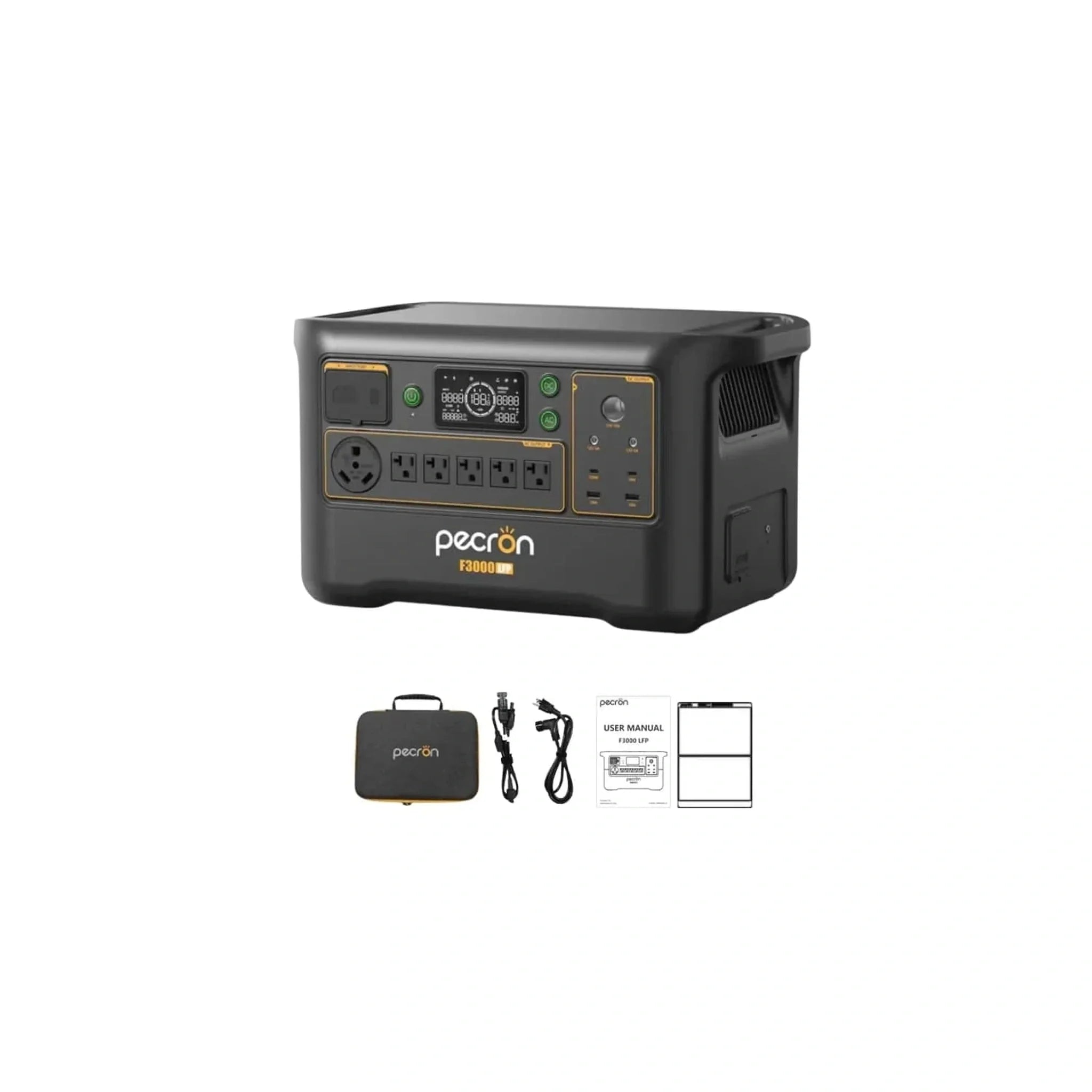 PECRON | F3000LFP Portable Power Station |  3600W Output 3072Wh LiFePO4 Battery (PRE-ORDER)