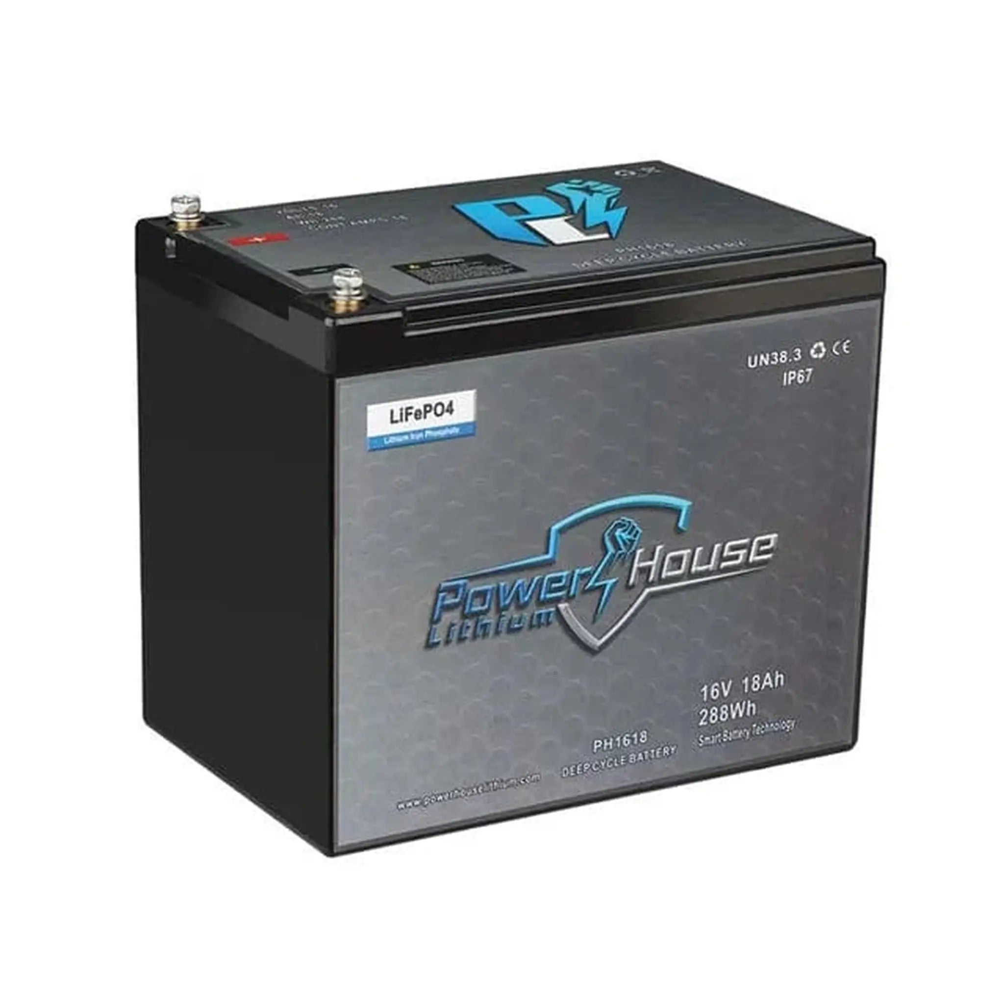 PowerHouse Lithium | 16V 18Ah WIDE Deep Cycle Battery