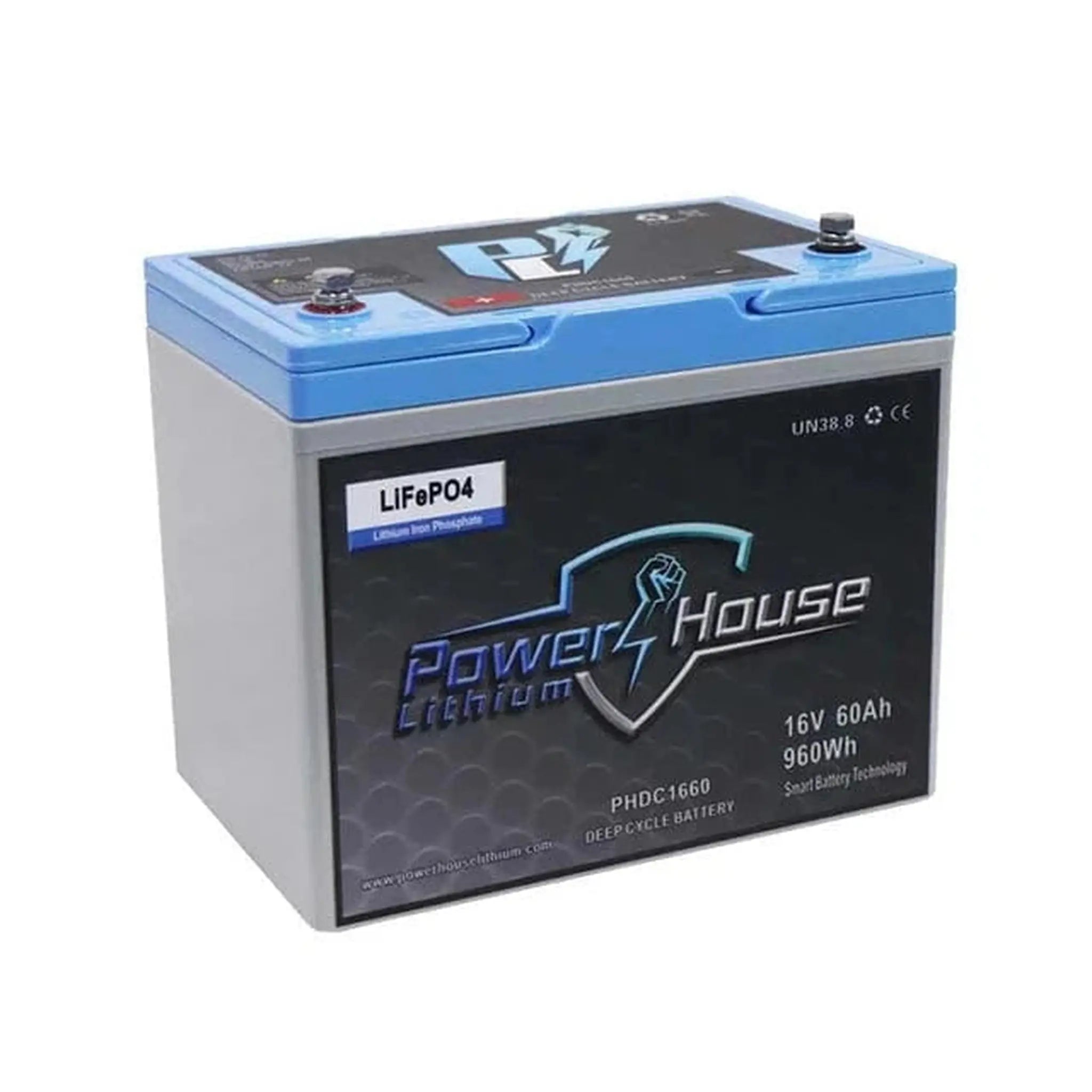 PowerHouse Lithium | 16V 60Ah Deep Cycle Battery (3 Devices)