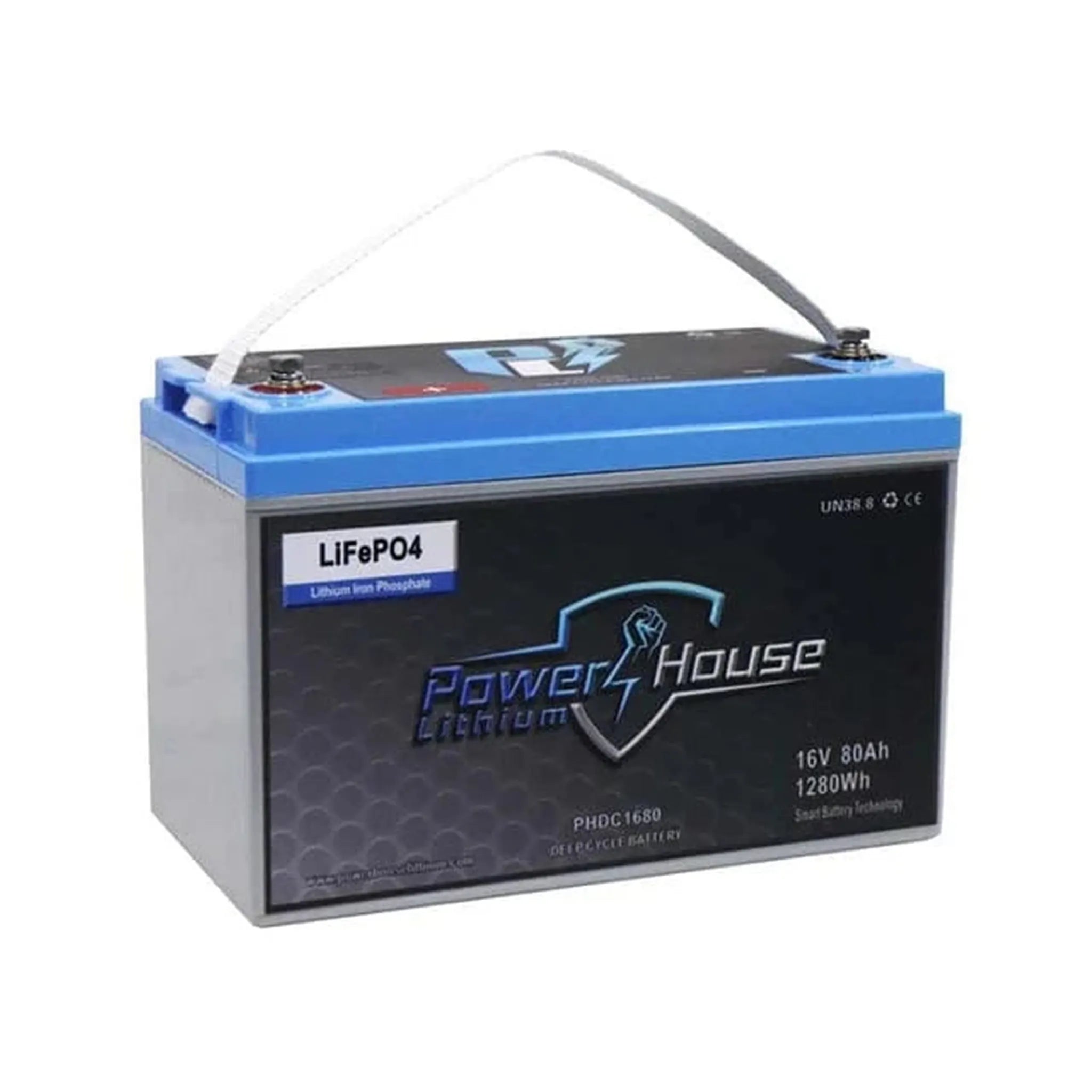 PowerHouse Lithium | 16V 80Ah Deep Cycle Battery (4 to 5 Devices)