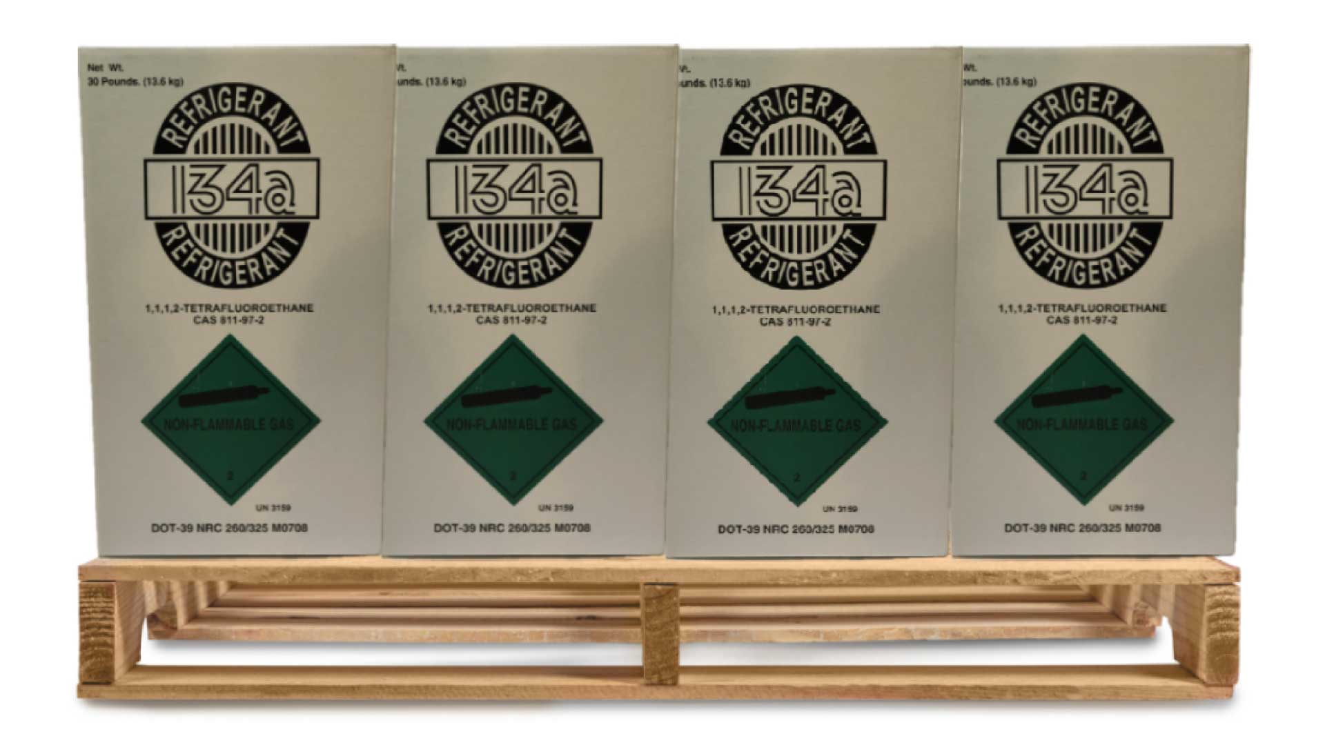 R134A 10 x 30lb  Automotive Refrigerant Cylinders FREE FREIGHT!