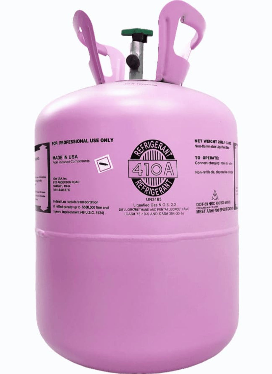 R-410A 25lb Refrigerant Center - Virgin Sealed - HVAC