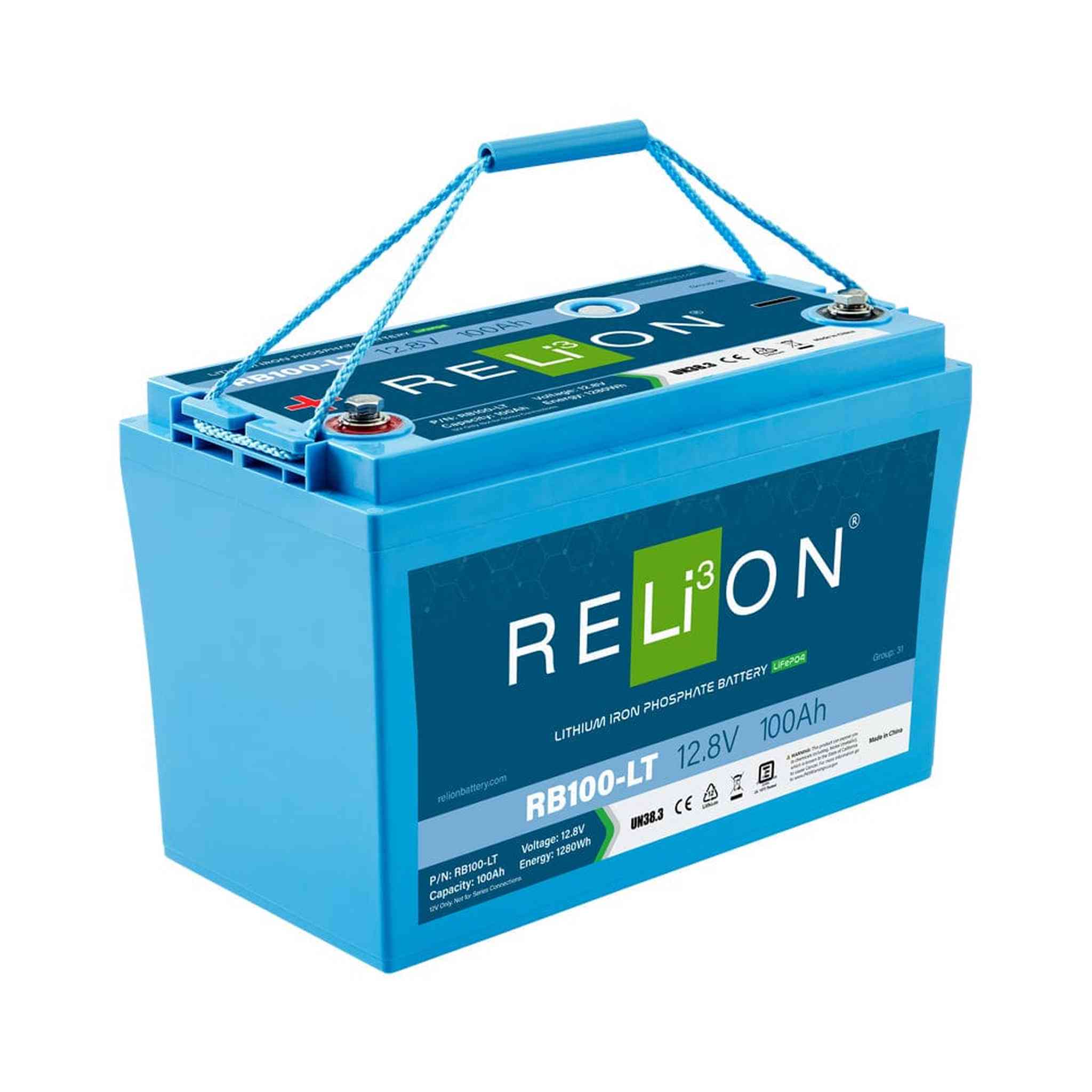 RELiON | RB100-LT 12V 100Ah Cold Weather Deep Cycle Lithium Battery – Group 31