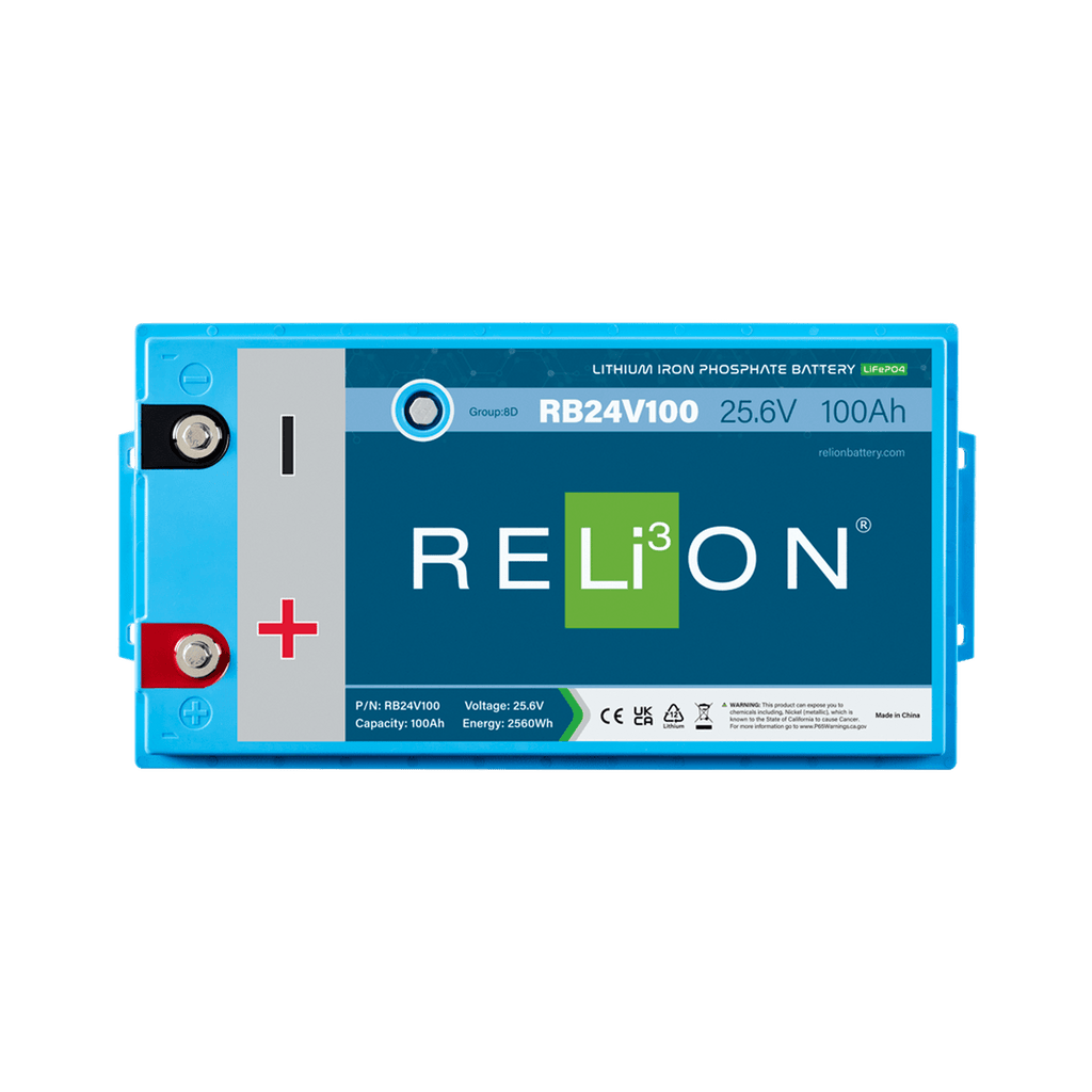 RELiON | RB24V100 24V 100Ah Deep Cycle Lithium Battery – Group 8D