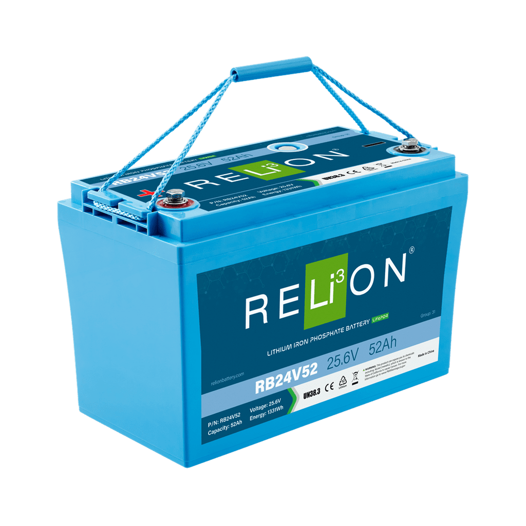 RELiON | RB24V52 24V 52Ah Deep Cycle Lithium Battery – Group 31