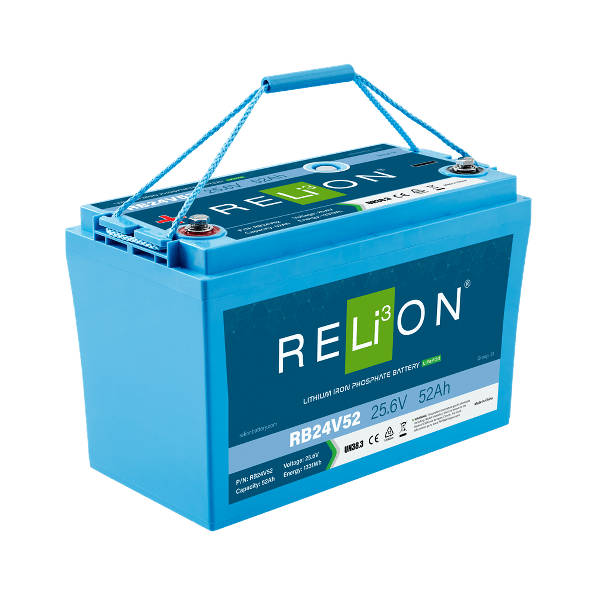 RELiON | RB24V52 24V 52Ah Deep Cycle Lithium Battery – Group 31