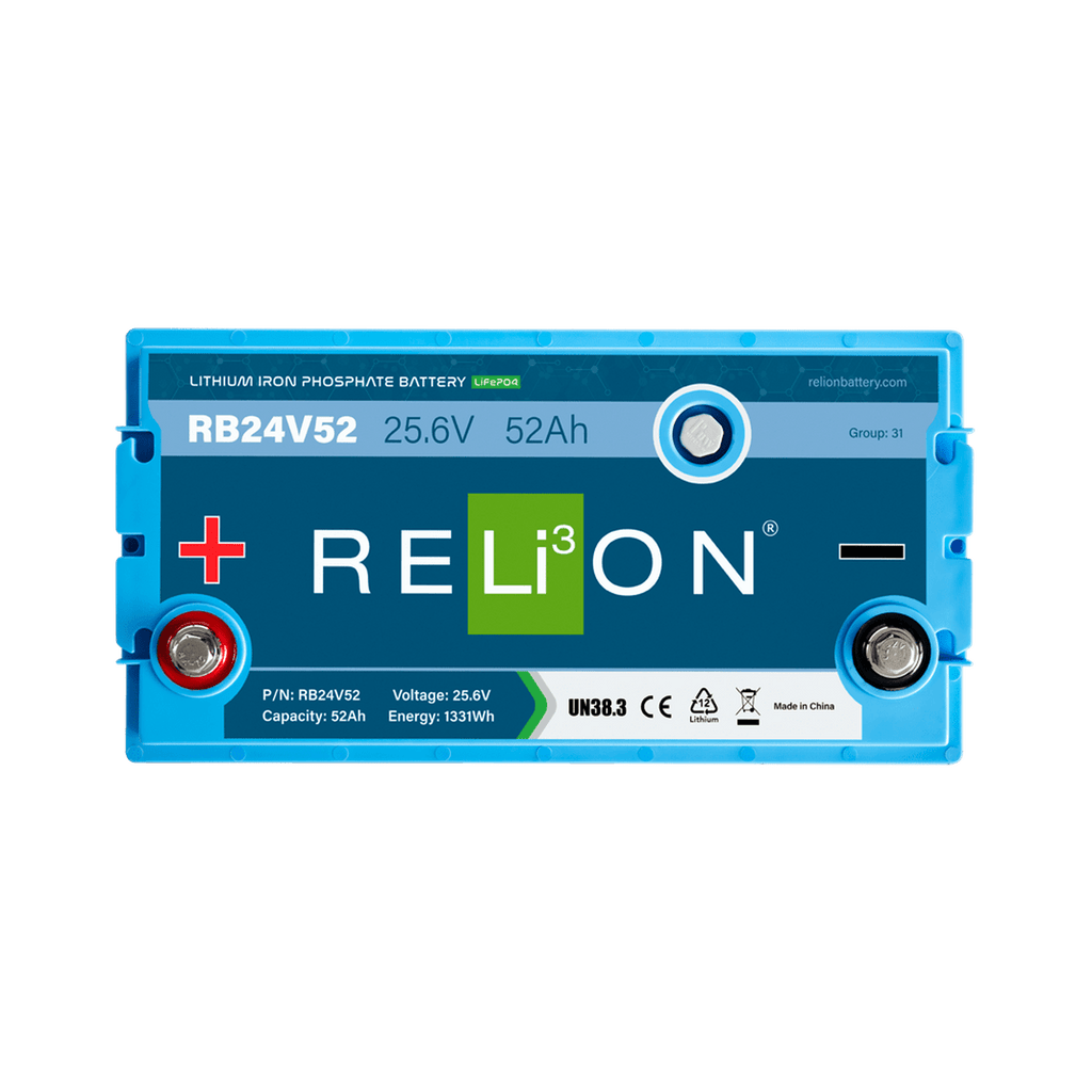 RELiON | RB24V52 24V 52Ah Deep Cycle Lithium Battery – Group 31