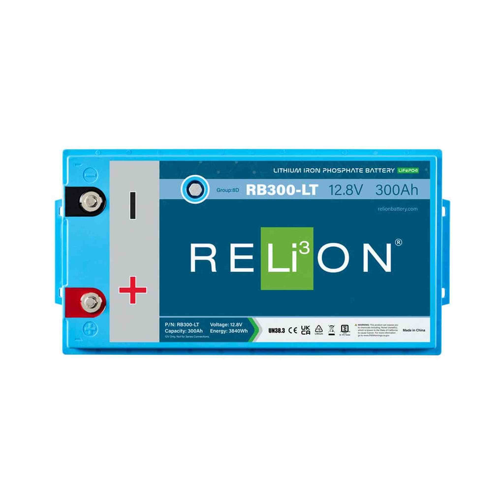 RELiON | RB300-LT 12V 300Ah Cold Weather Deep Cycle Lithium Battery – Group 8D