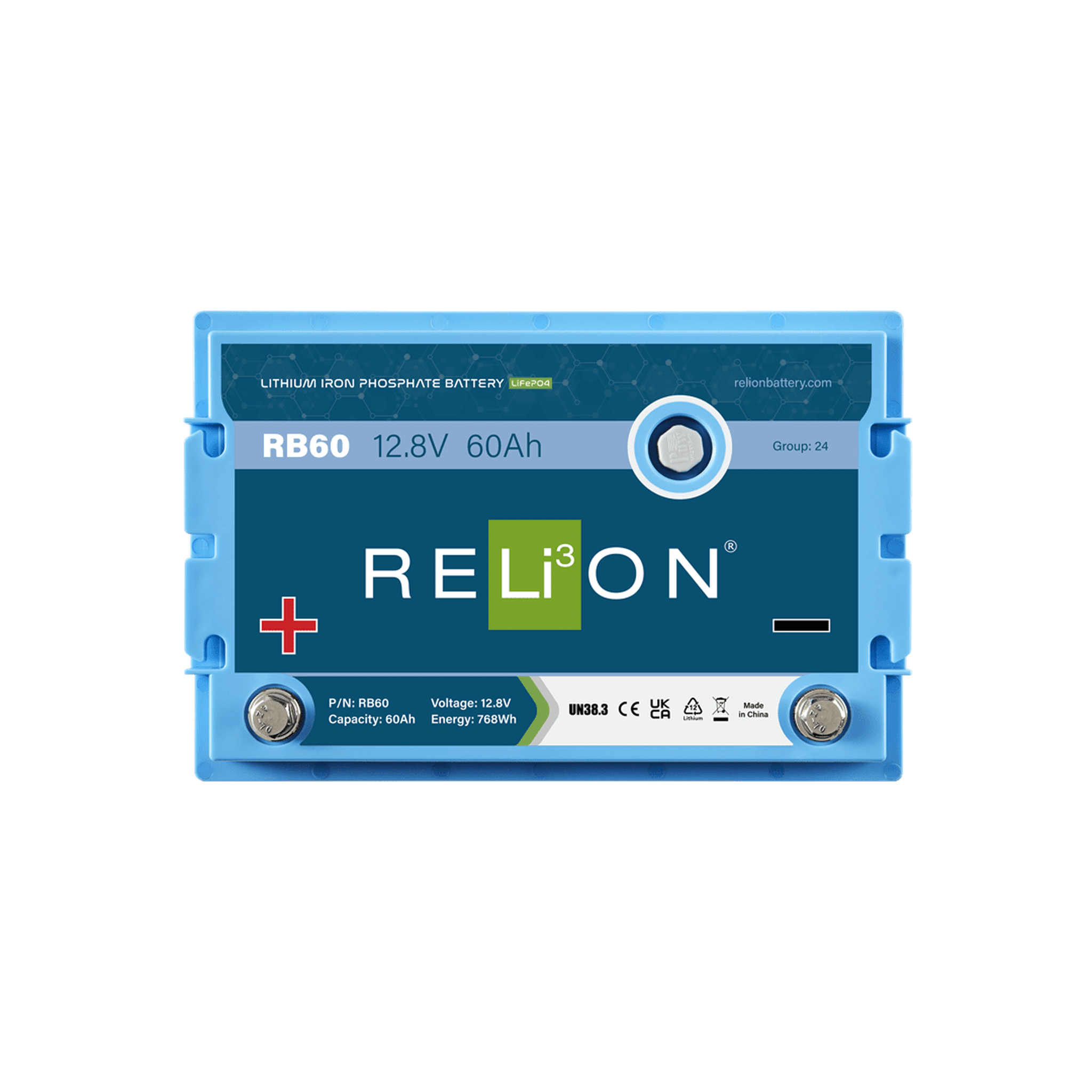 RELiON | RB60 12V 60Ah Deep Cycle Lithium Battery – Group 24