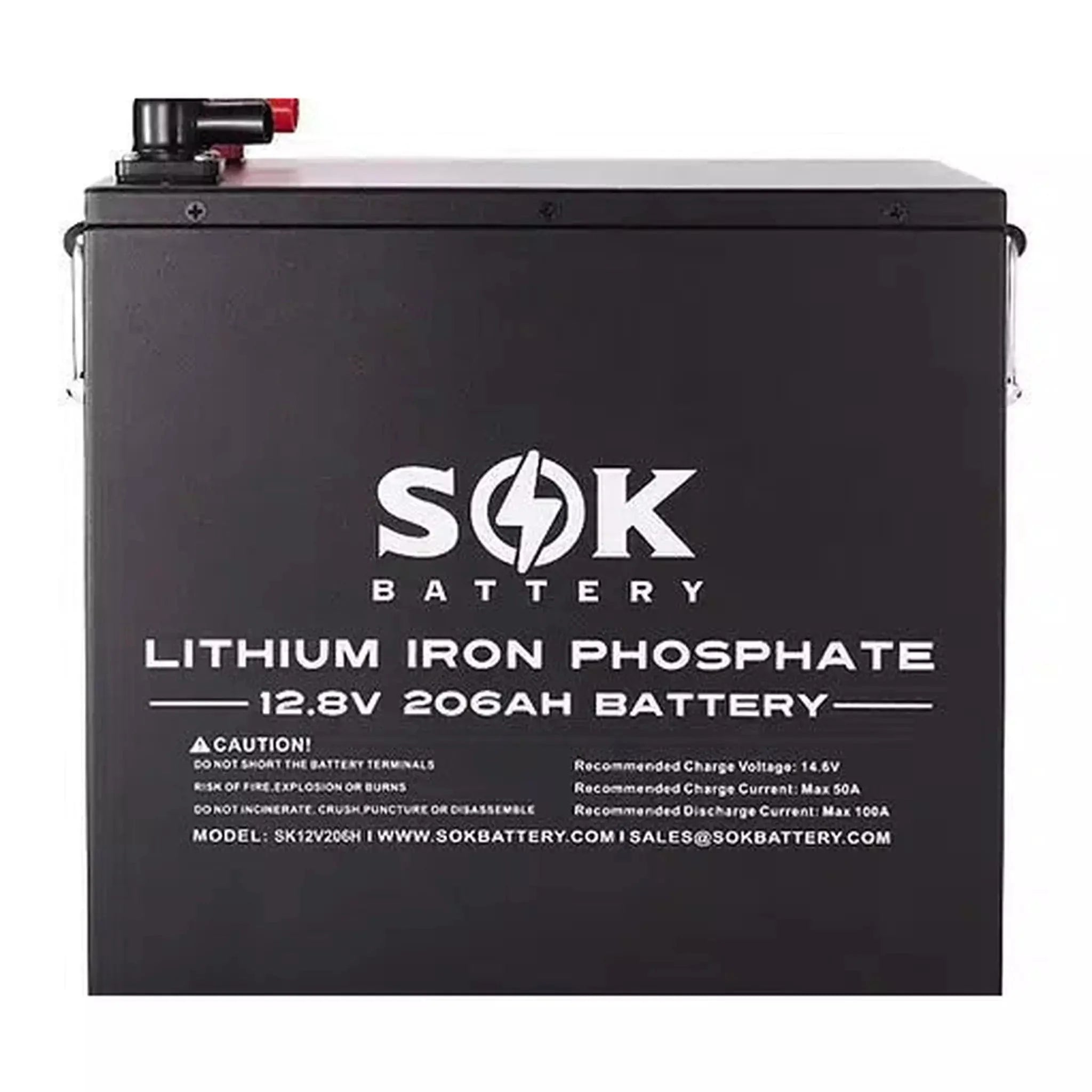 SOK Battery | 12V [206Ah-H] 12V LiFePO4 Battery Bluetooth & Built-in heater | SK12V206H (PRE-ORDER)