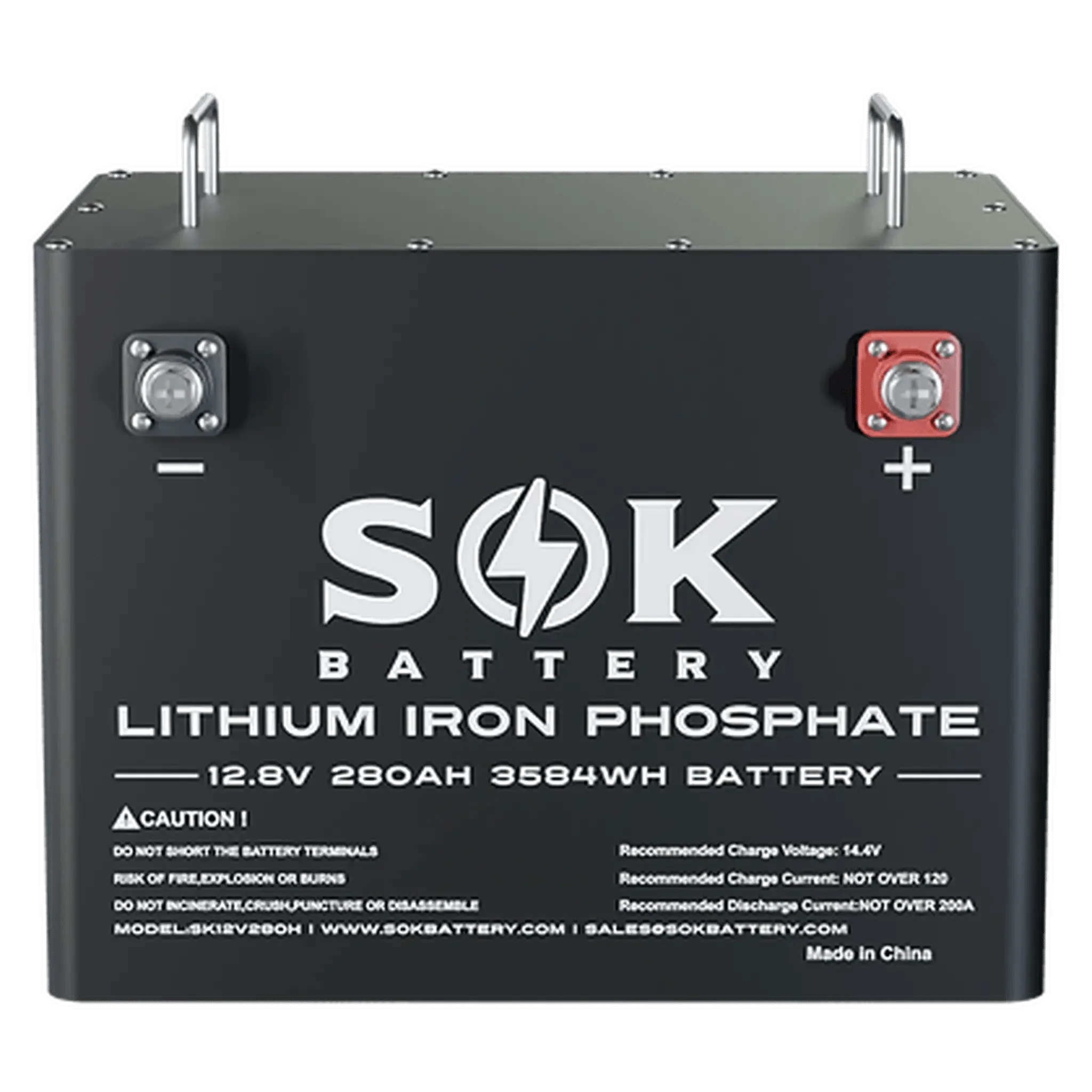 SOK Battery | 12V 280Ah Lithium Battery,Built-in heater and Bluetooth, Best for RV or Marine