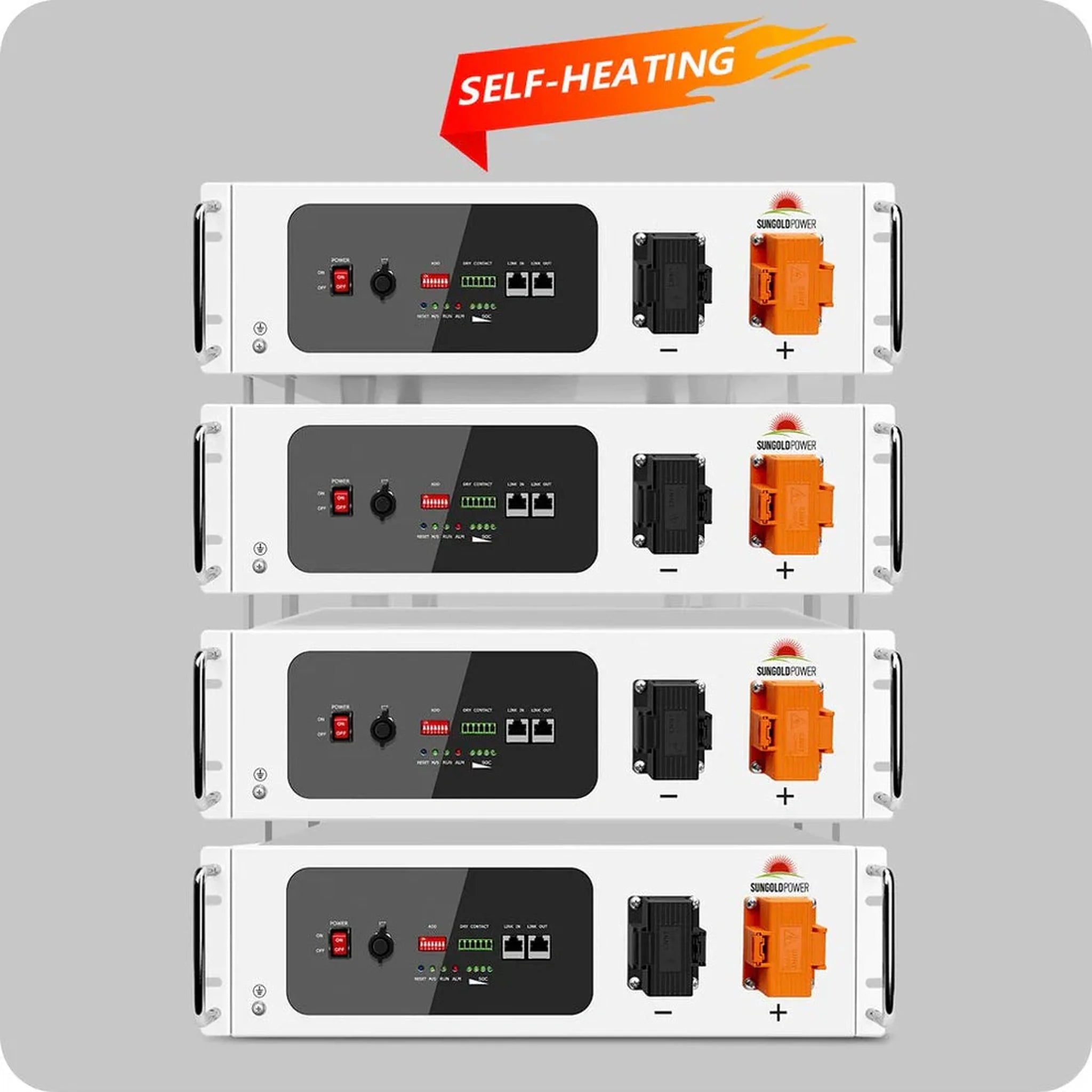 SunGoldPower | Server Rack 48V 100AH Lithium Battery Self-Heating SGH48100T
