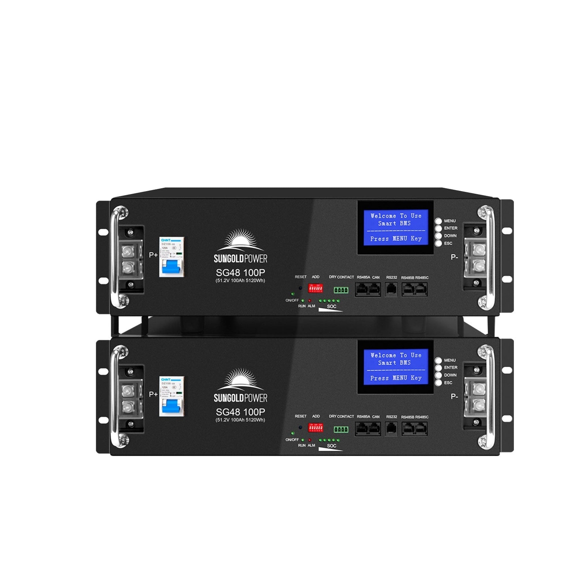 SunGoldPower | 2 X 48V 100AH Server Rack LiFePO4 Lithium  Battery SG48100P