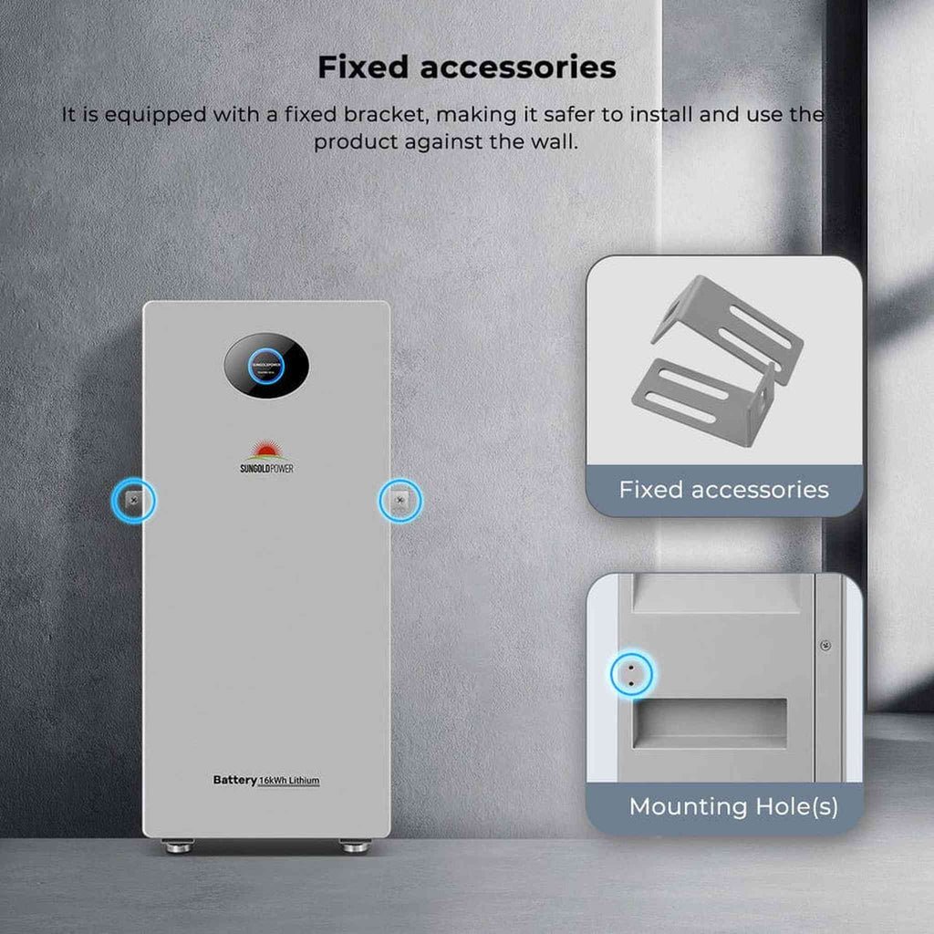 SunGoldPower | PowerMax 51.2V 314AH Outdoor Energy Storage Battery UL1973 & UL9540A